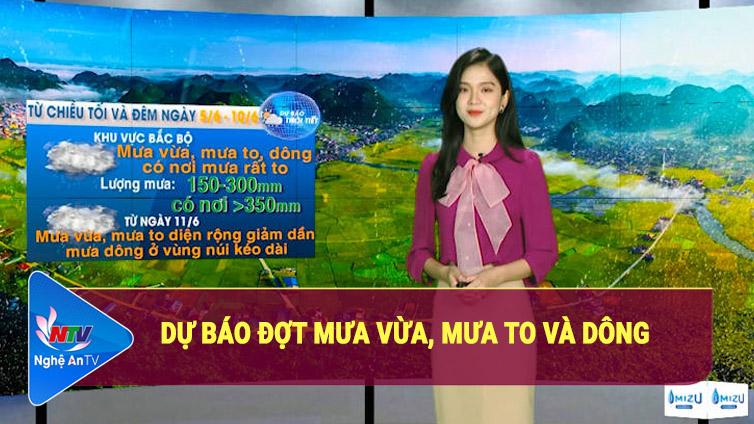 Bản tin Dự báo Thời tiết đêm 03/06, ngày 04/06/2022