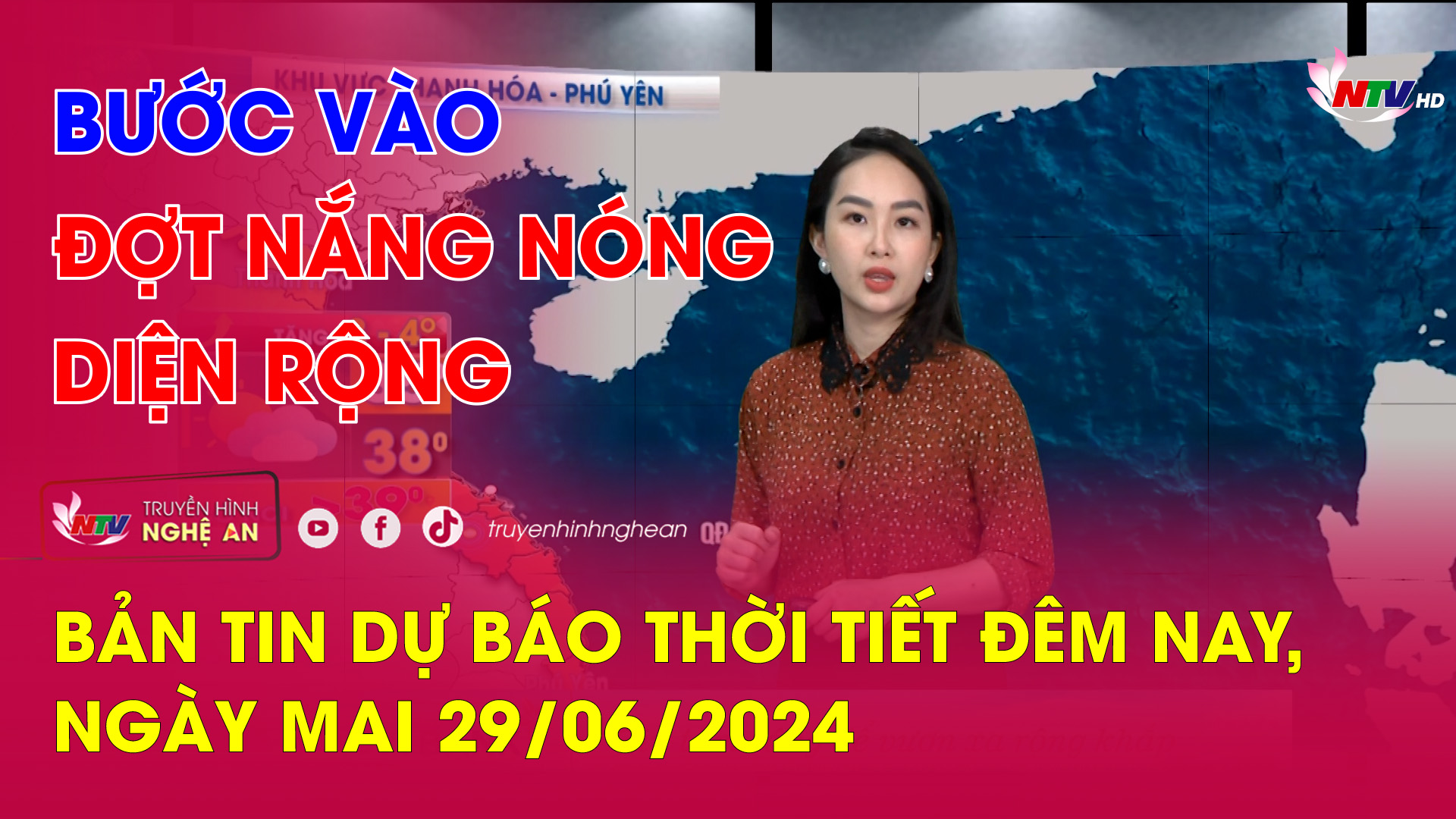 Bản tin Dự báo thời tiết đêm nay, ngày mai 29/06/2024