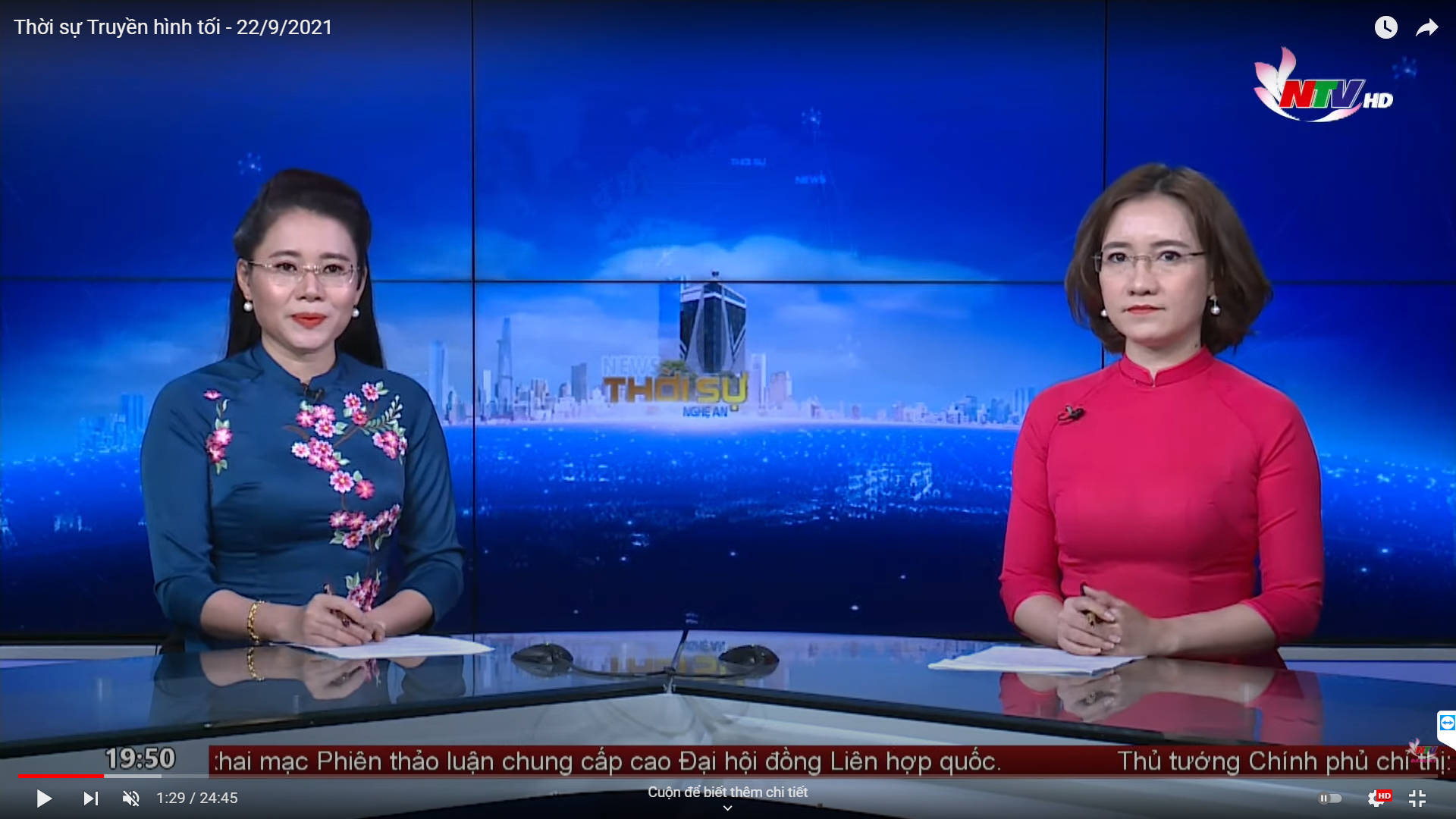 Thời sự Truyền hình tối - 22/9/2021