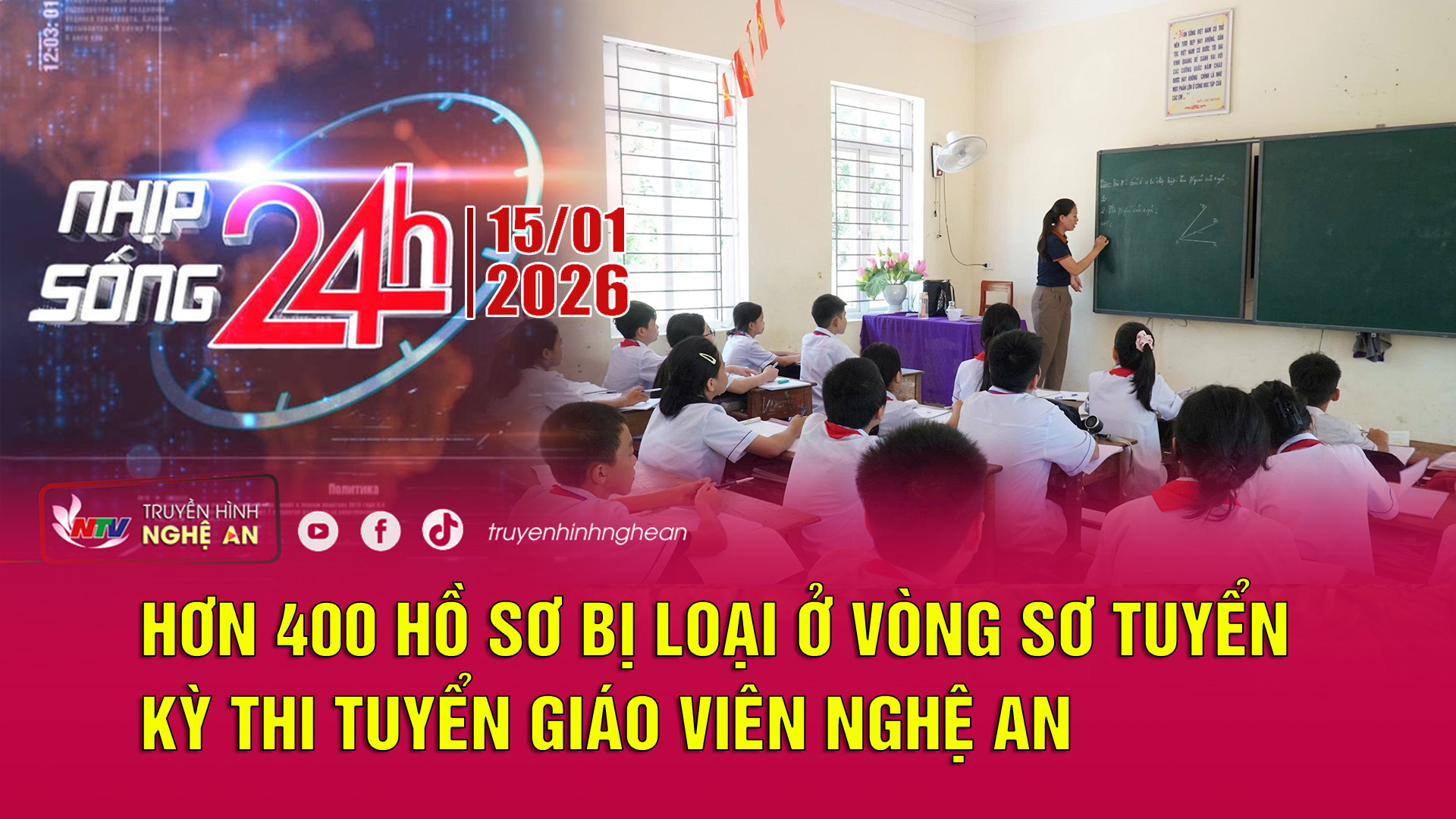 Bản tin Nhịp sống 24h - 15/01/2026