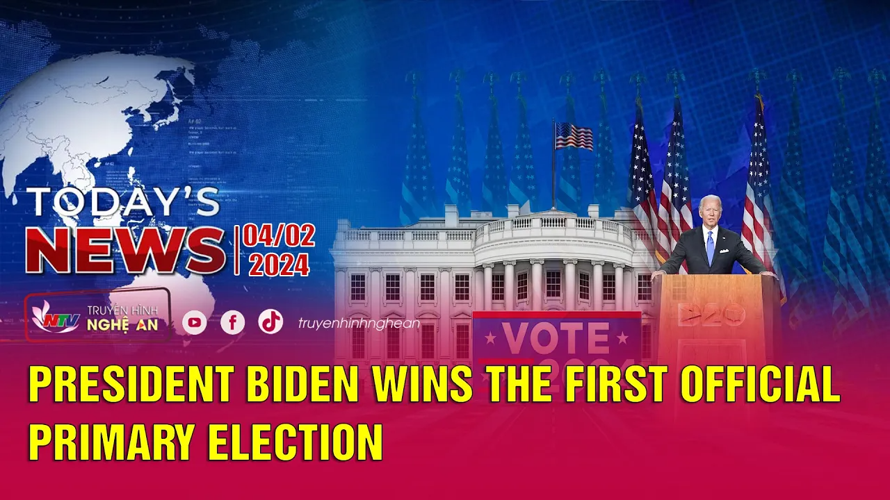 Today's News - 04/02/2024: President Biden wins the first official primary election