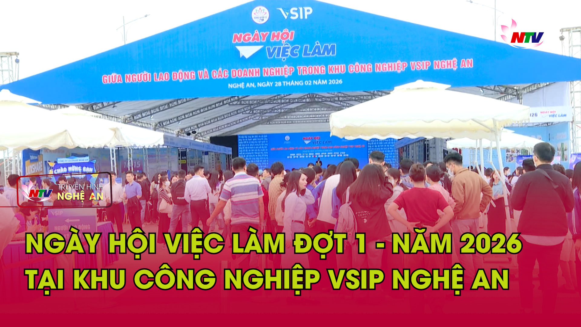 Ngày hội việc làm đợt 1 - năm 2026 tại Khu công nghiệp VSIP Nghệ An