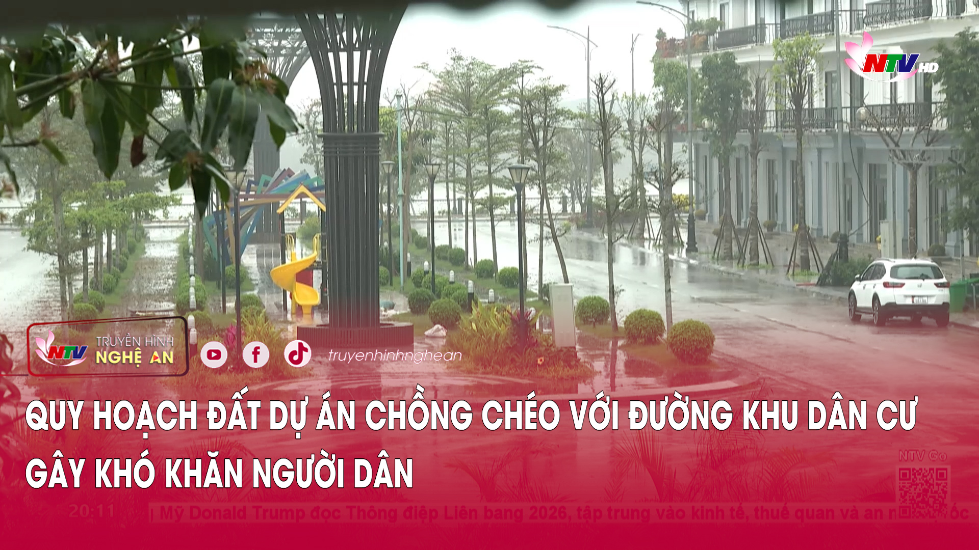 Quy hoạch đất dự án chồng chéo với đường khu dân gây khó khăn người dân