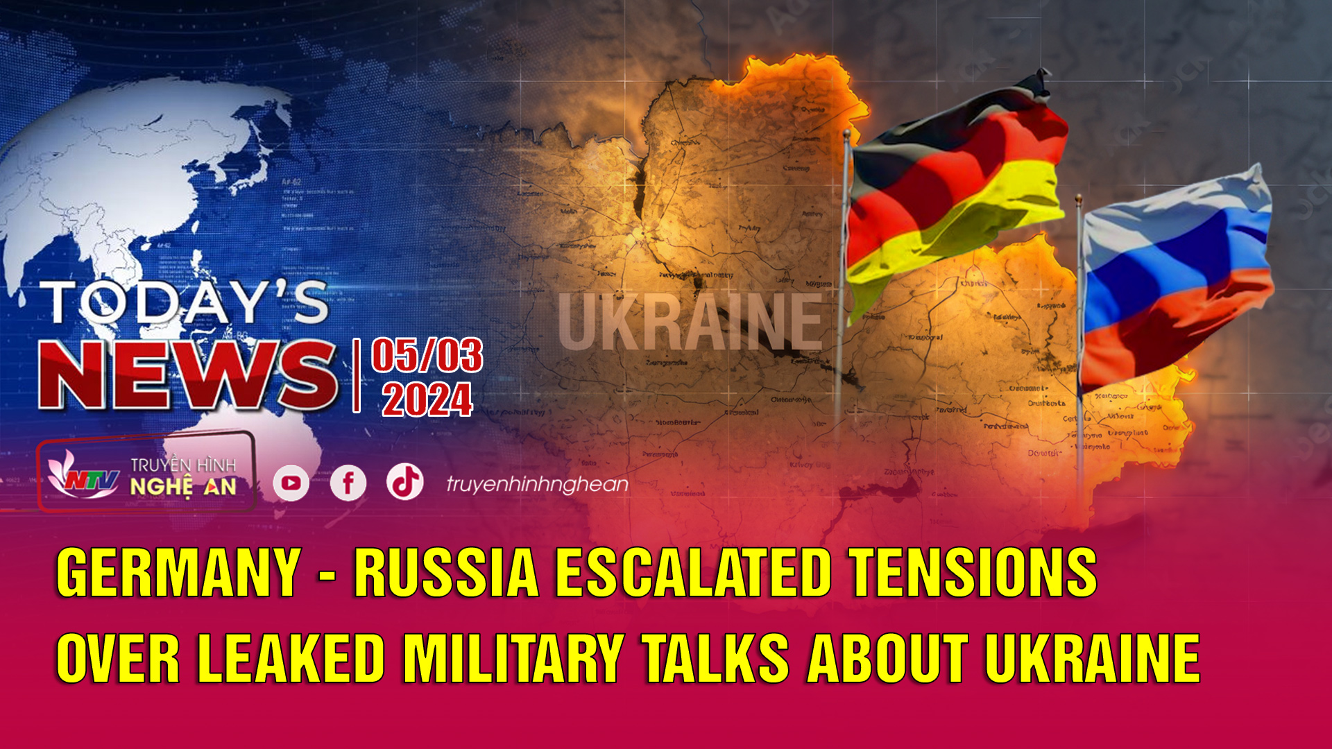 Today's News 05/3/2024: Germany - Russia escalated tensions over leaked Military Talks about Ukraine