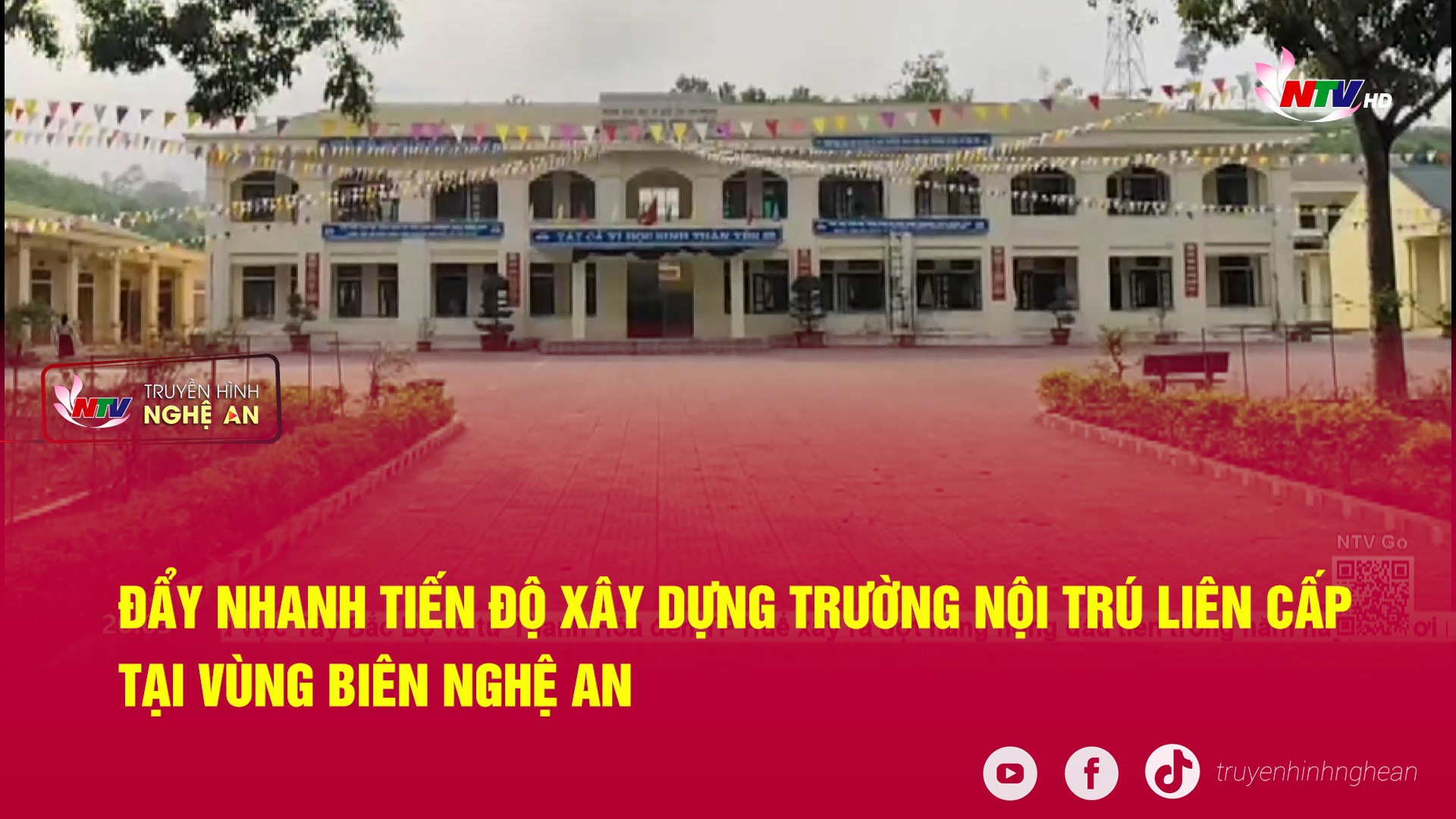 Đẩy nhanh tiến độ xây dựng trường nội trú liên cấp tại vùng biên Nghệ An