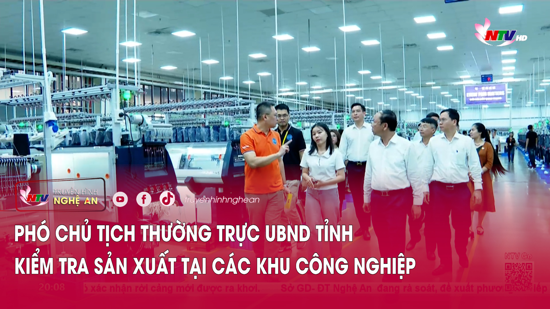 Phó Chủ tịch Thường trực UBND tỉnh kiểm tra sản xuất tại các Khu công nghiệp