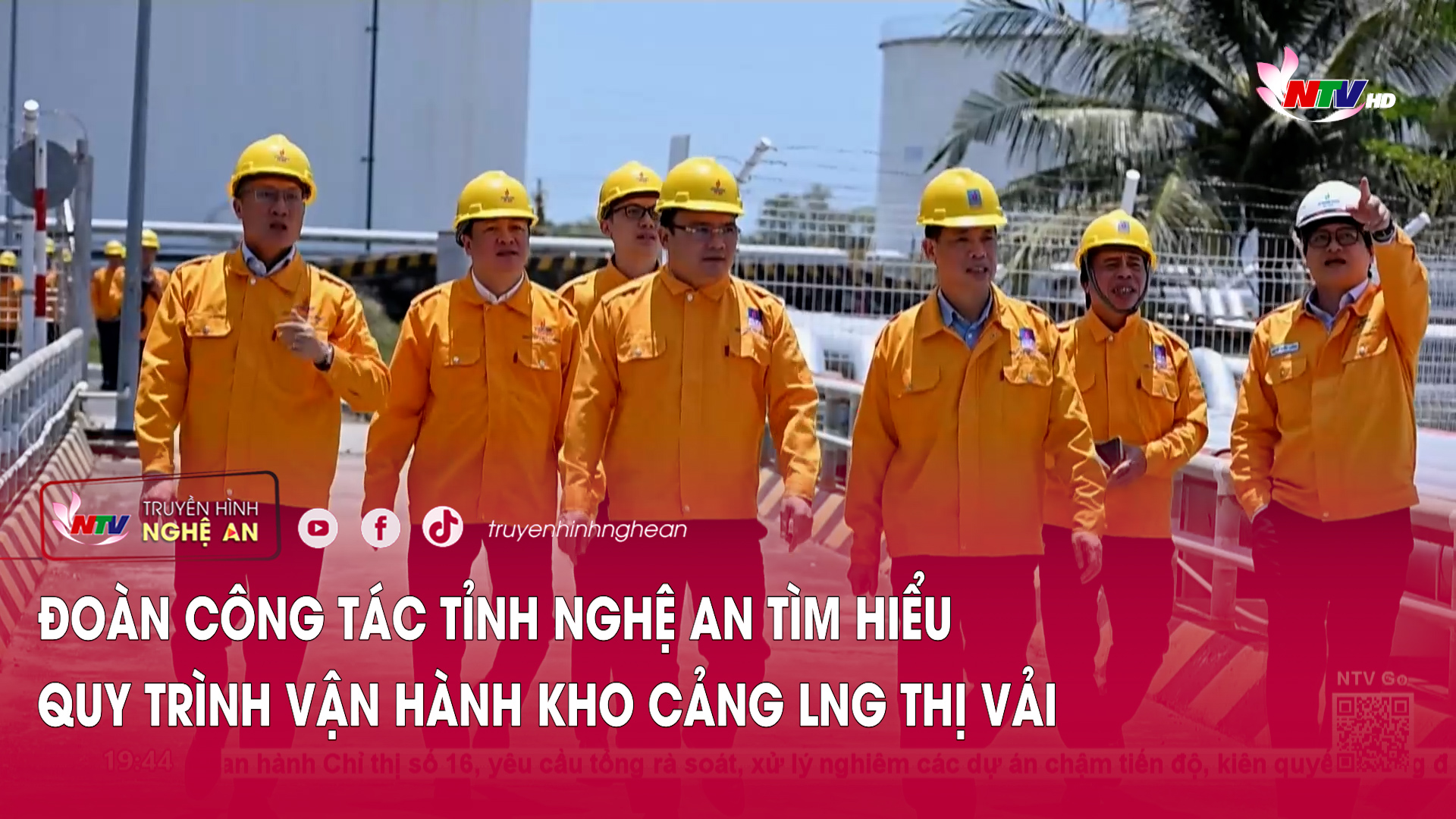 Đoàn công tác tỉnh Nghệ An tìm hiểu quy trình vận hành Kho cảng LNG Thị Vải