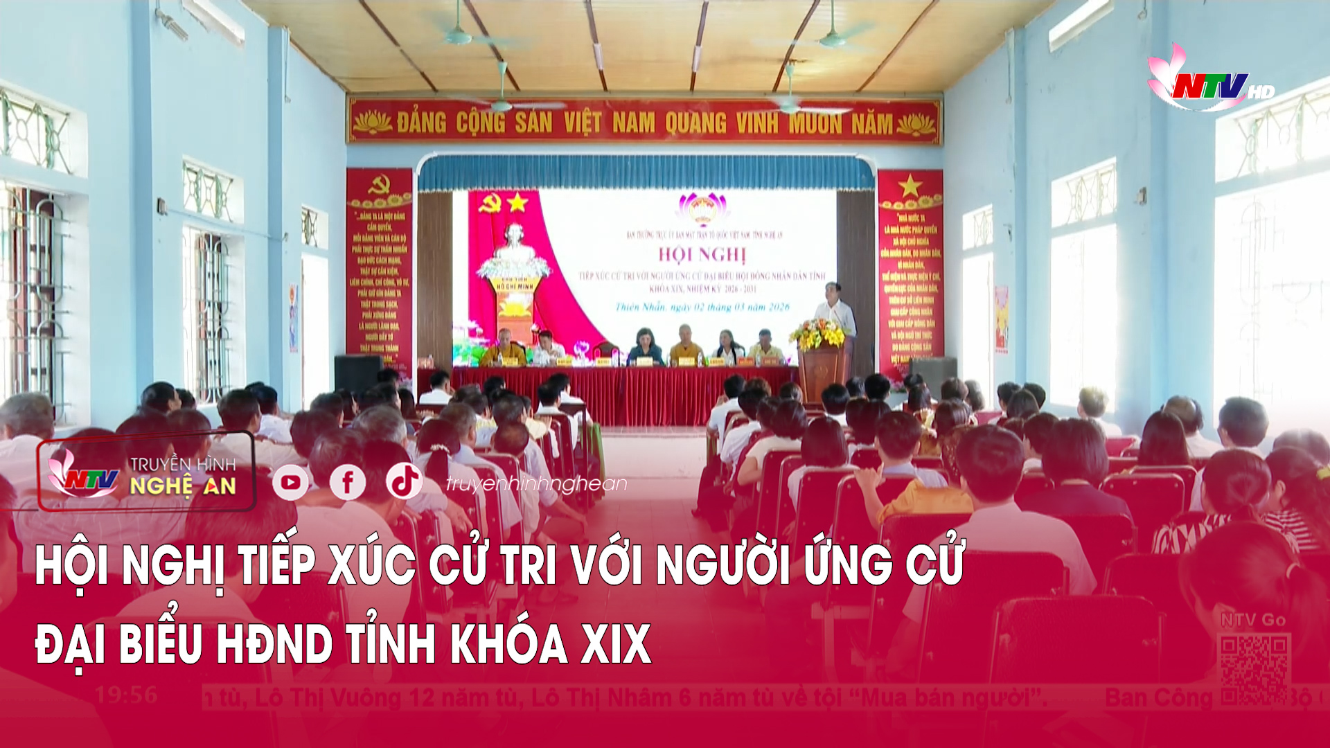 Hội nghị tiếp xúc cử tri với người ứng cử đại biểu HĐND tỉnh khóa XIX
