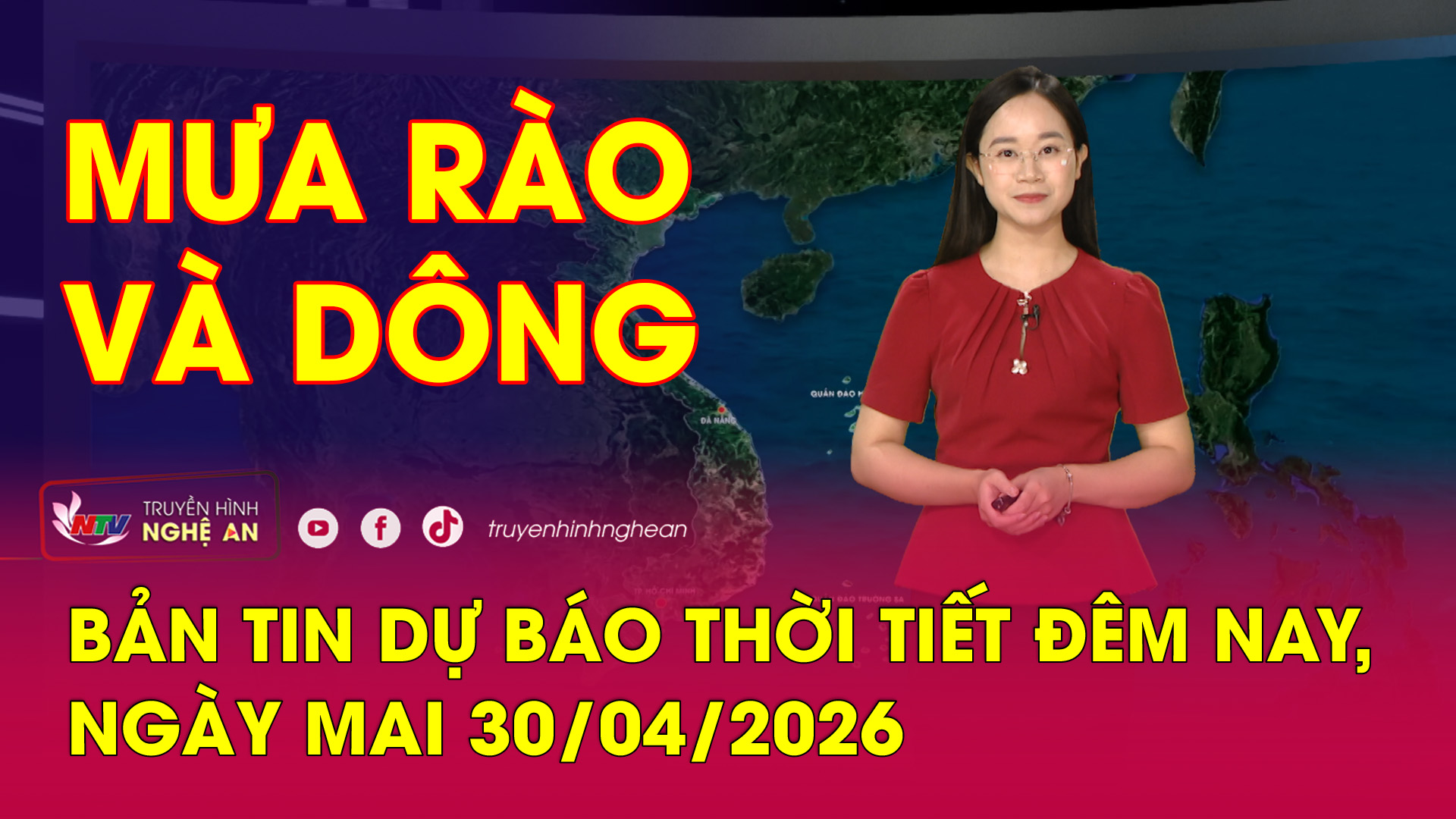 Dự báo thời tiết đêm nay, ngày mai - 30/04/2026
