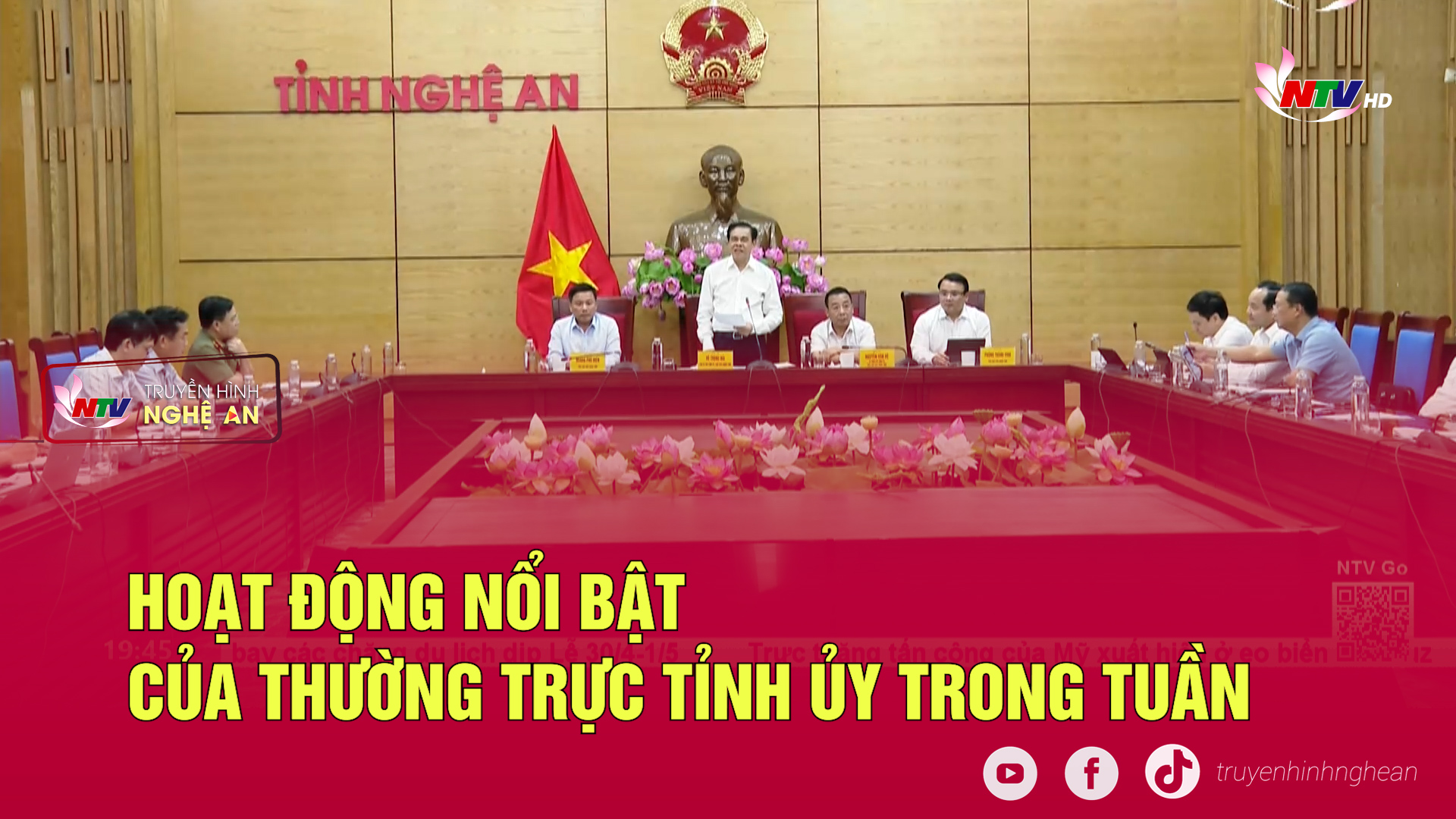 Hoạt động nổi bật của Thường trực Tỉnh ủy trong tuần