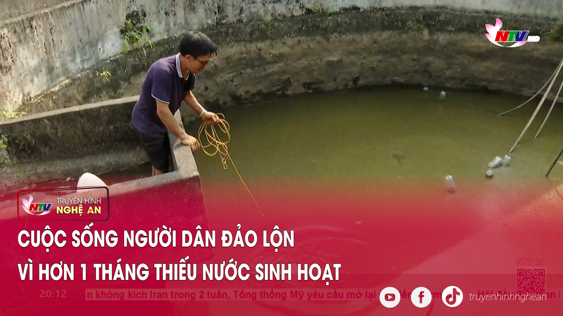 Cuộc sống người dân đảo lộn vì hơn 1 tháng thiếu nước sinh hoạt