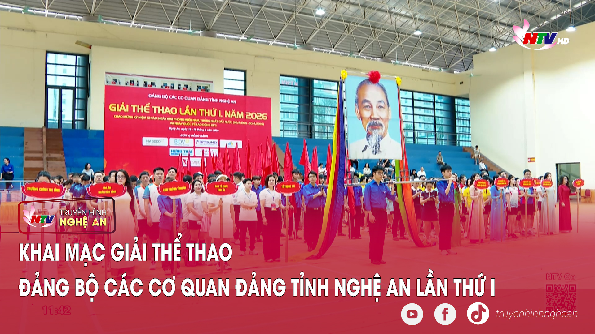 Khai mạc giải thể thao Đảng bộ các cơ quan Đảng tỉnh Nghệ An lần thứ I