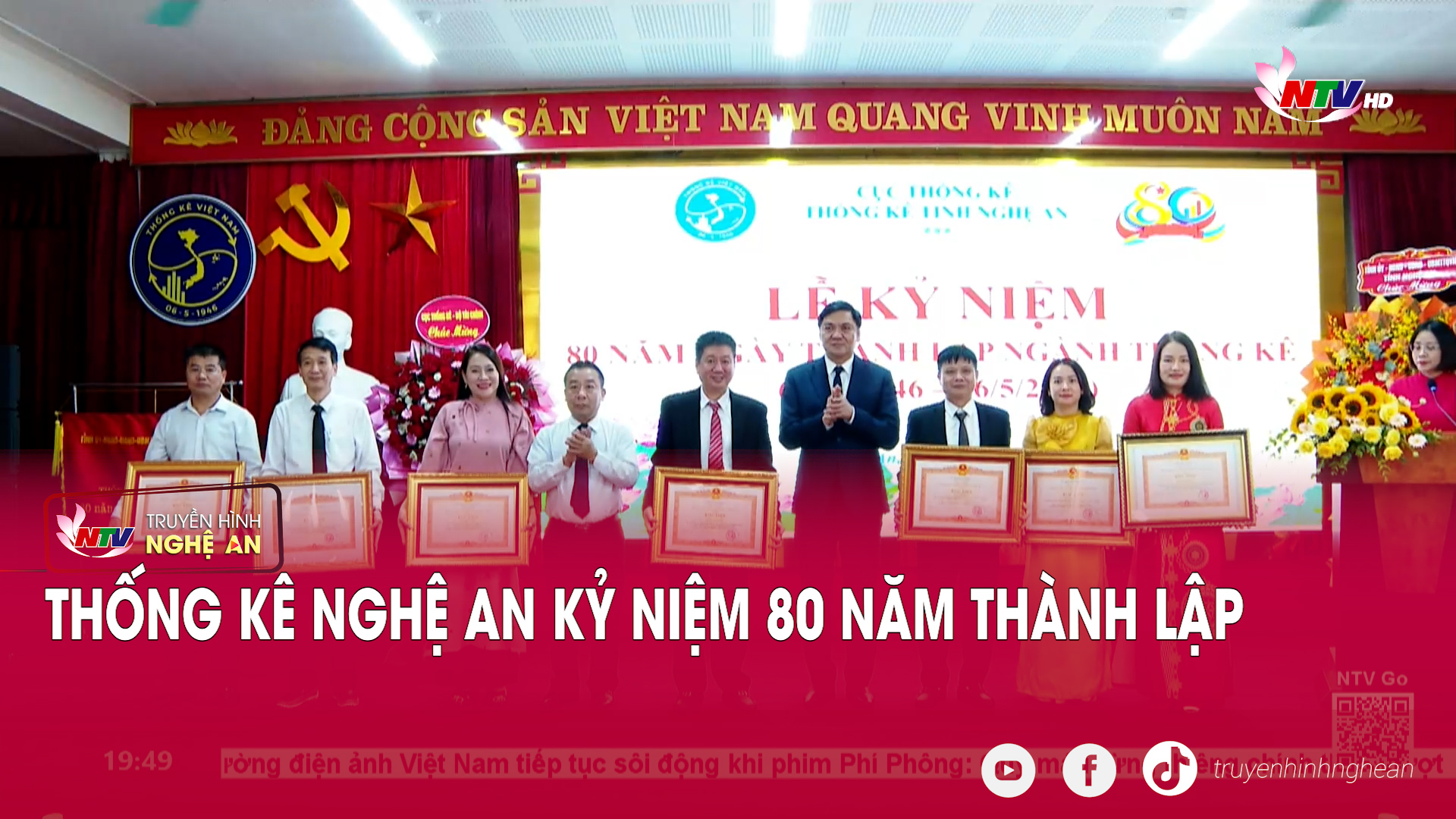Thống kê Nghệ An kỷ niệm 80 năm thành lập