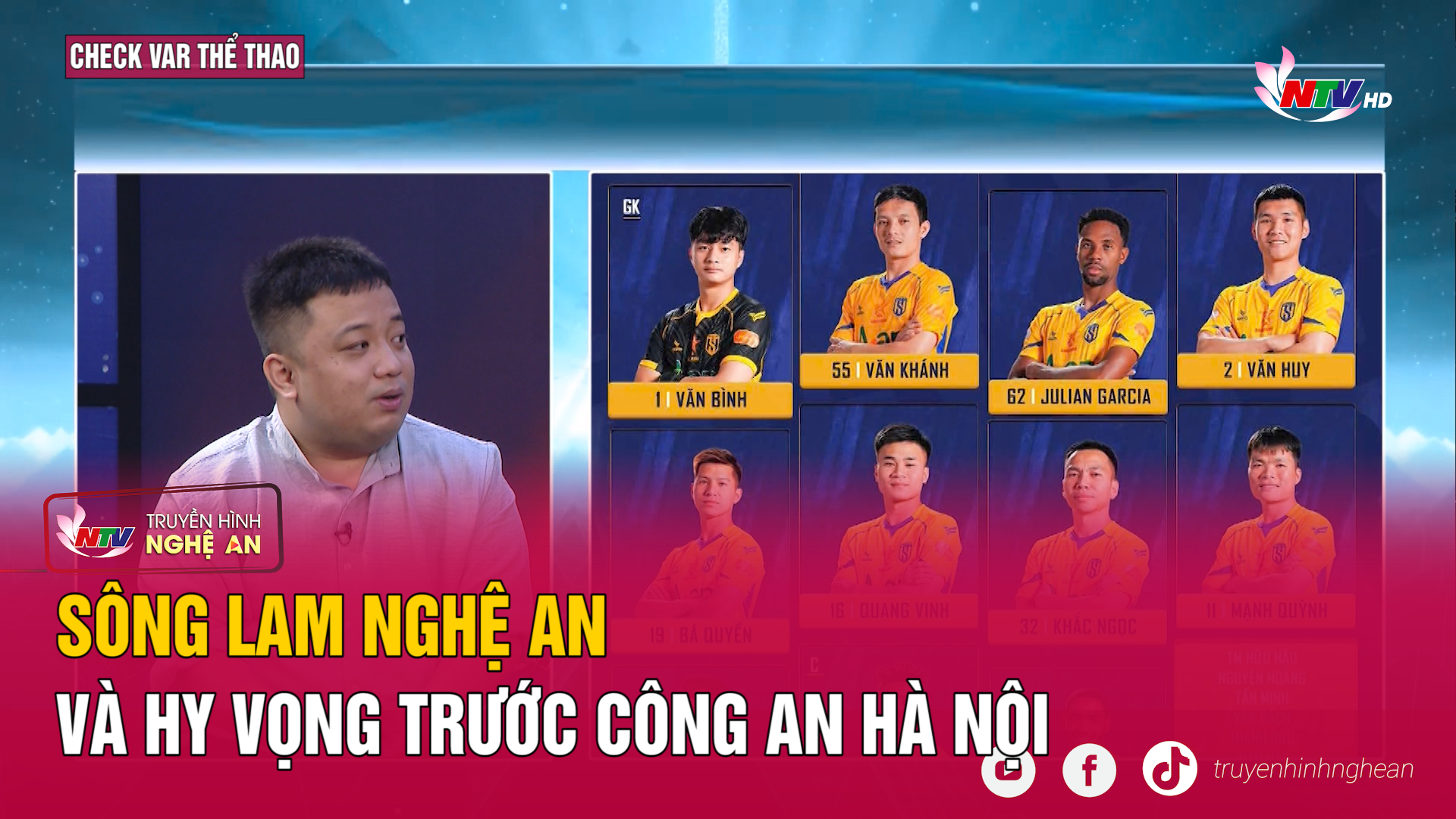 Check-Var Thể thao: Sông Lam Nghệ An và hy vọng trước Công an Hà Nội