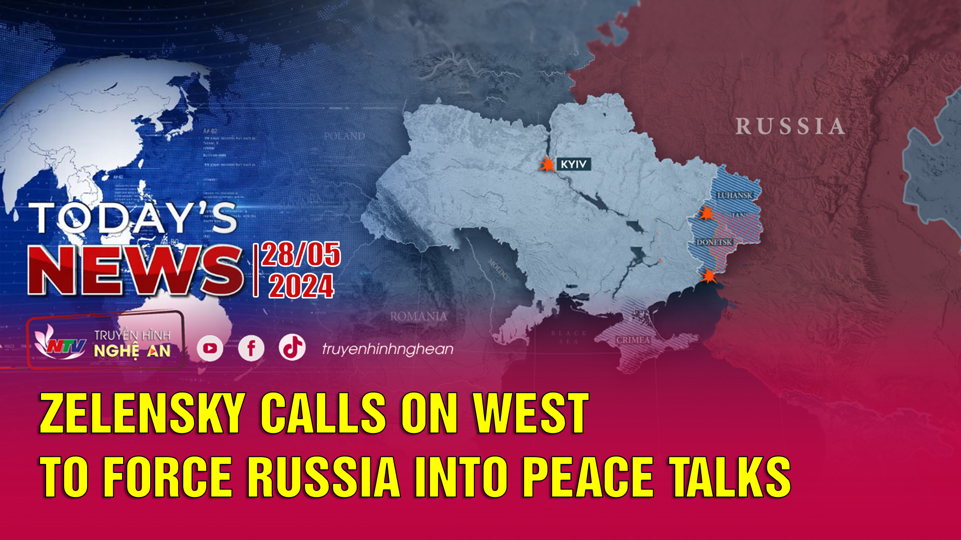 Today's News 25/05/2024: Zelensky calls on West to force Russia into peace talks