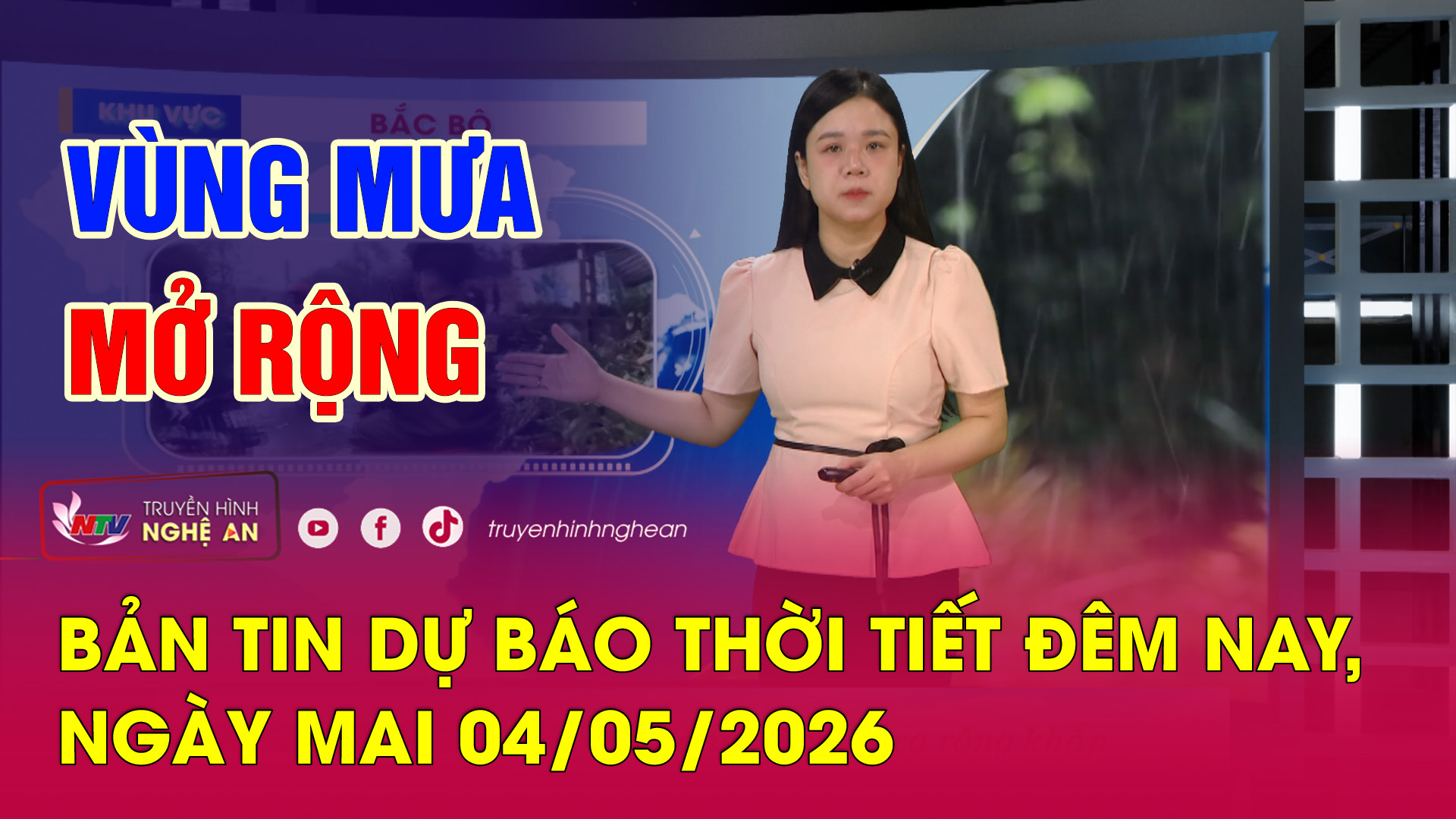 Dự báo thời tiết đêm nay, ngày mai - 04/05/2026