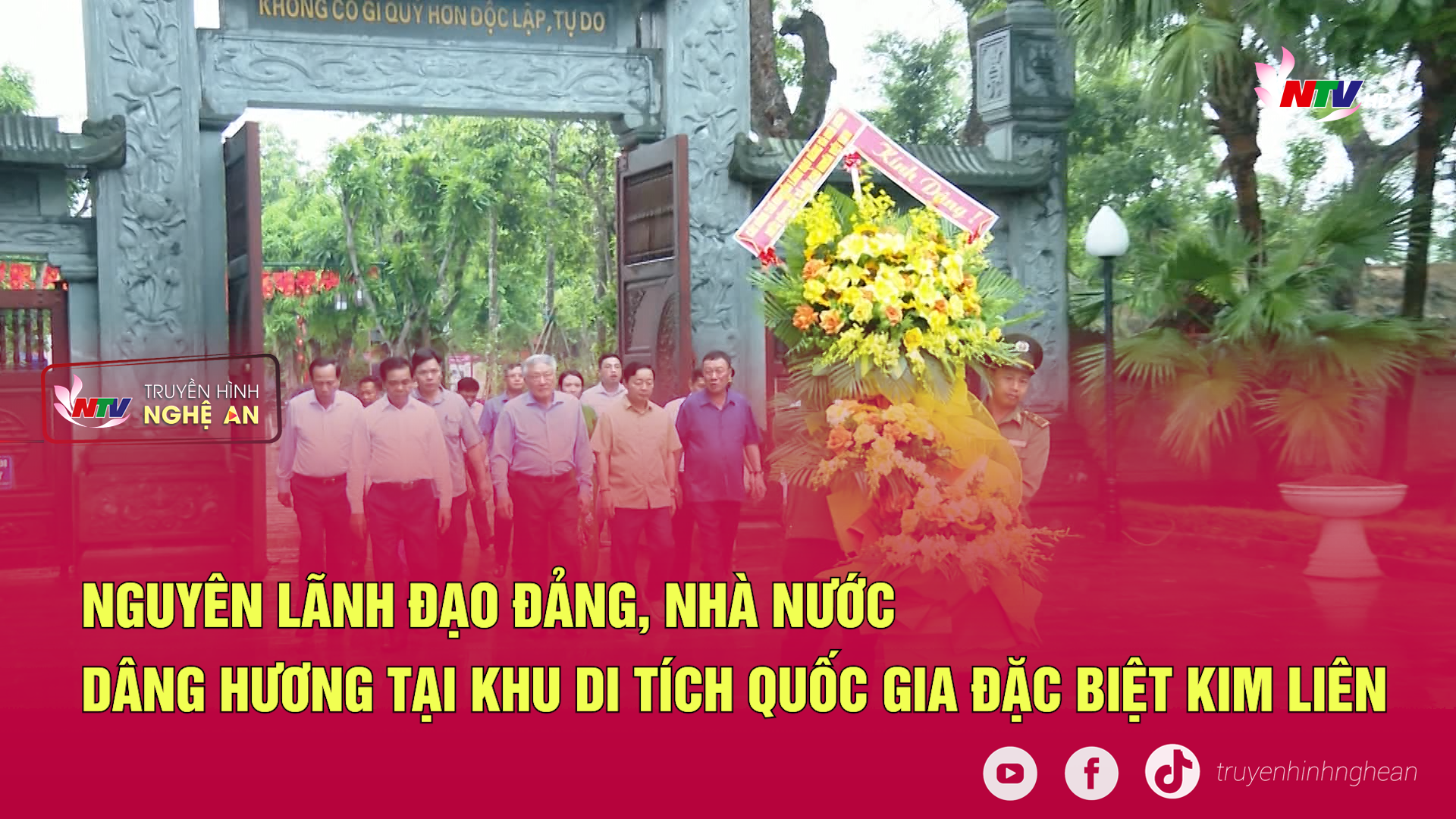Nguyên lãnh đạo Đảng, Nhà nước dâng hương tại Khu Di tích Quốc gia đặc biệt Kim Liên