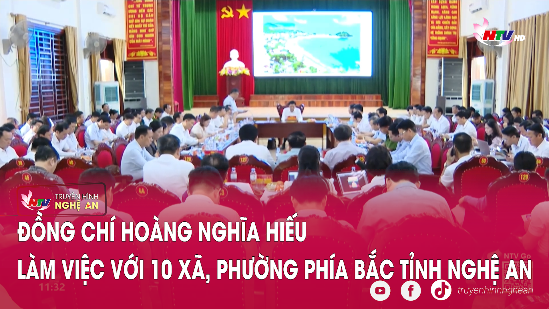 Đồng chí Hoàng Nghĩa Hiếu làm việc với 10 xã, phường phía Bắc tỉnh Nghệ An