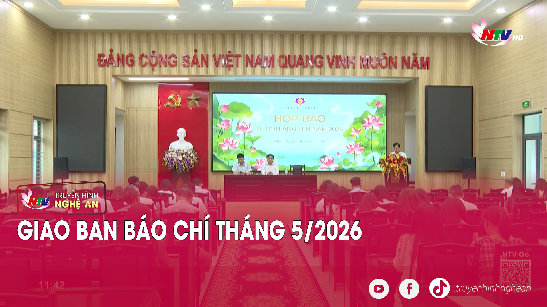 Giao ban báo chí tháng 5/2026