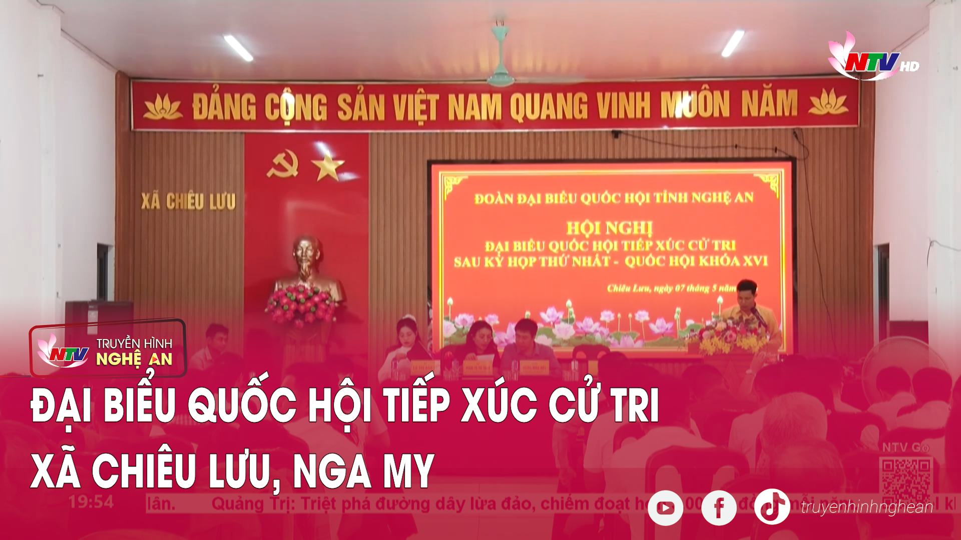 Đại biểu Quốc hội tiếp xúc cử tri xã Chiêu Lưu, Nga My