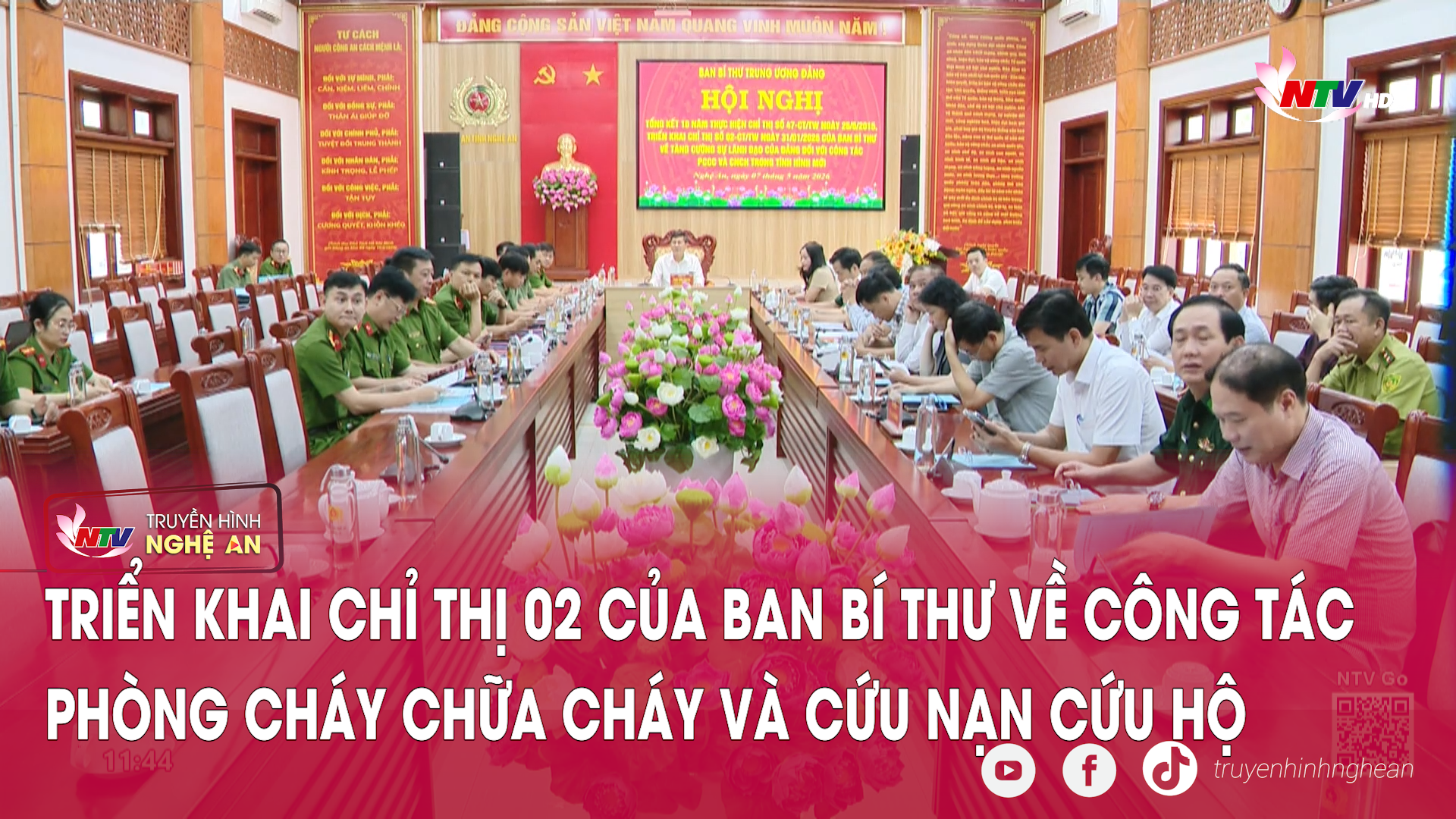 Triển khai Chỉ thị 02 của Ban Bí thư về công tác phòng cháy chữa cháy và cứu nạn cứu hộ
