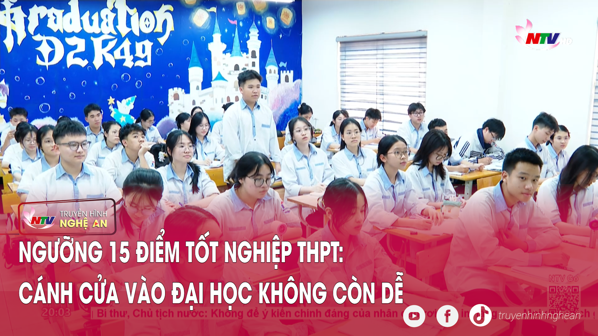 Ngưỡng 15 điểm Tốt nghiệp THPT: Cánh cửa vào Đại học không còn dễ