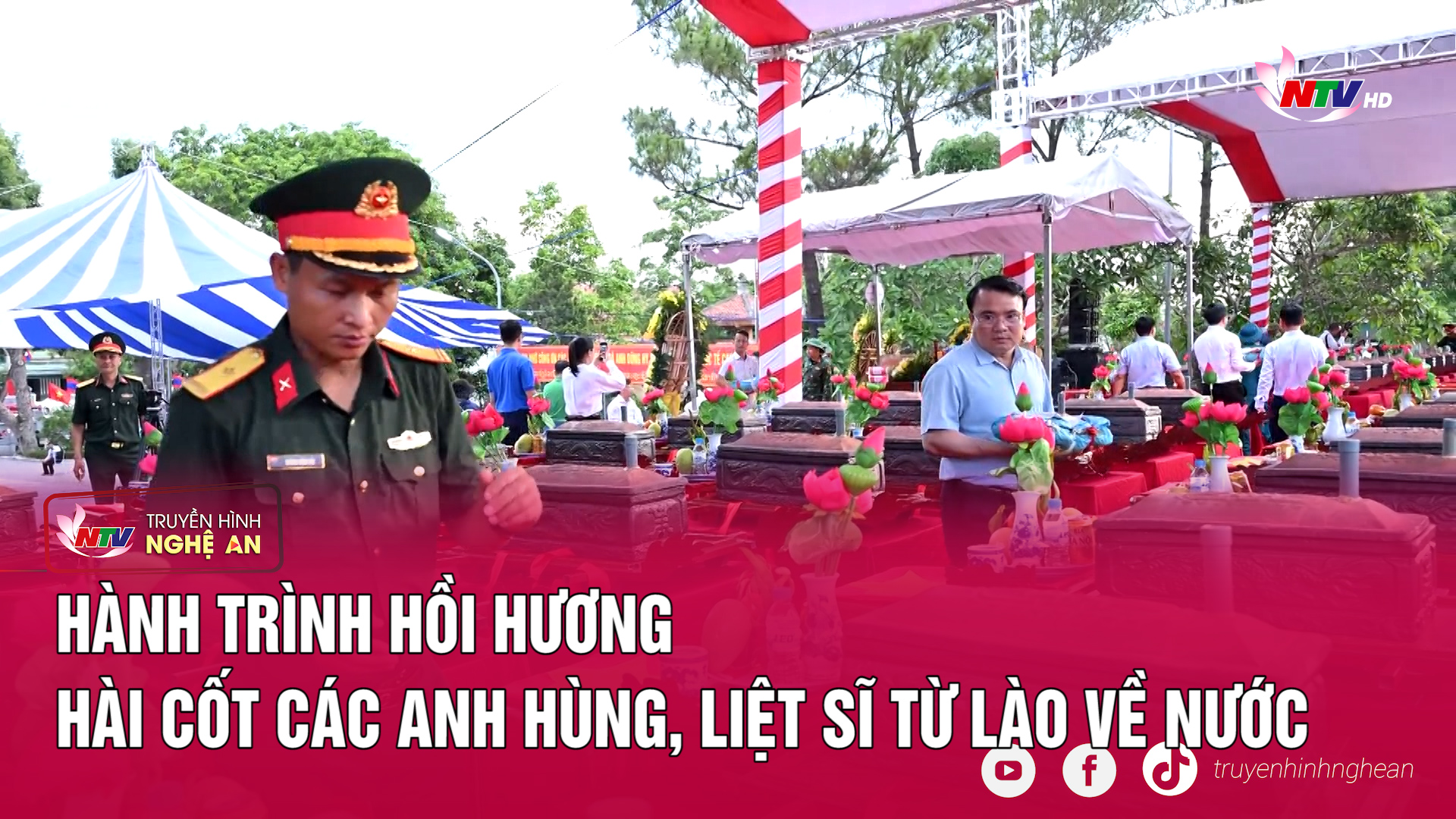 Hành trình hồi hương hài cốt các anh hùng, liệt sĩ từ Lào về nước