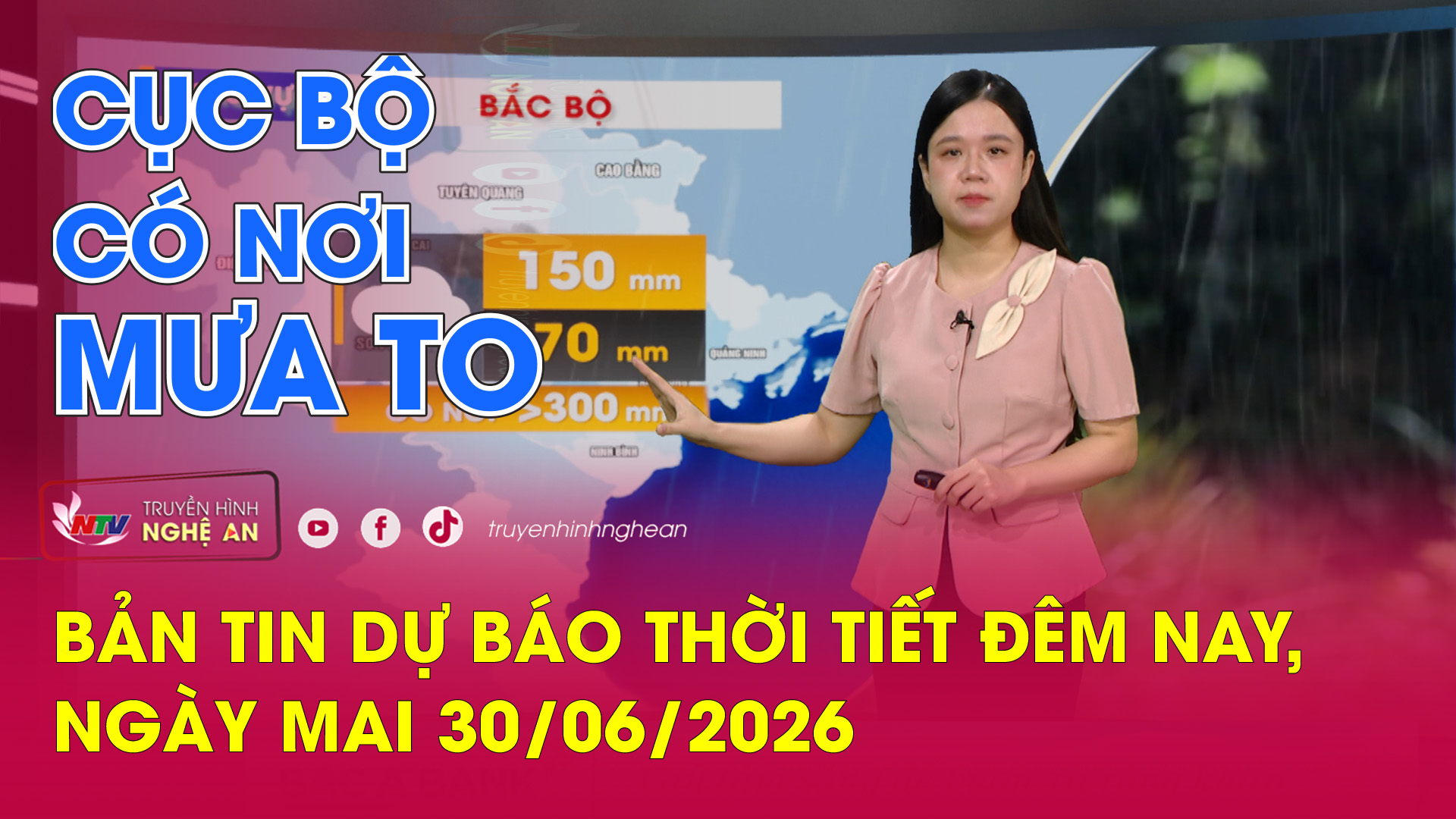 Dự báo thời tiết đêm nay, ngày mai - 30/06/2026