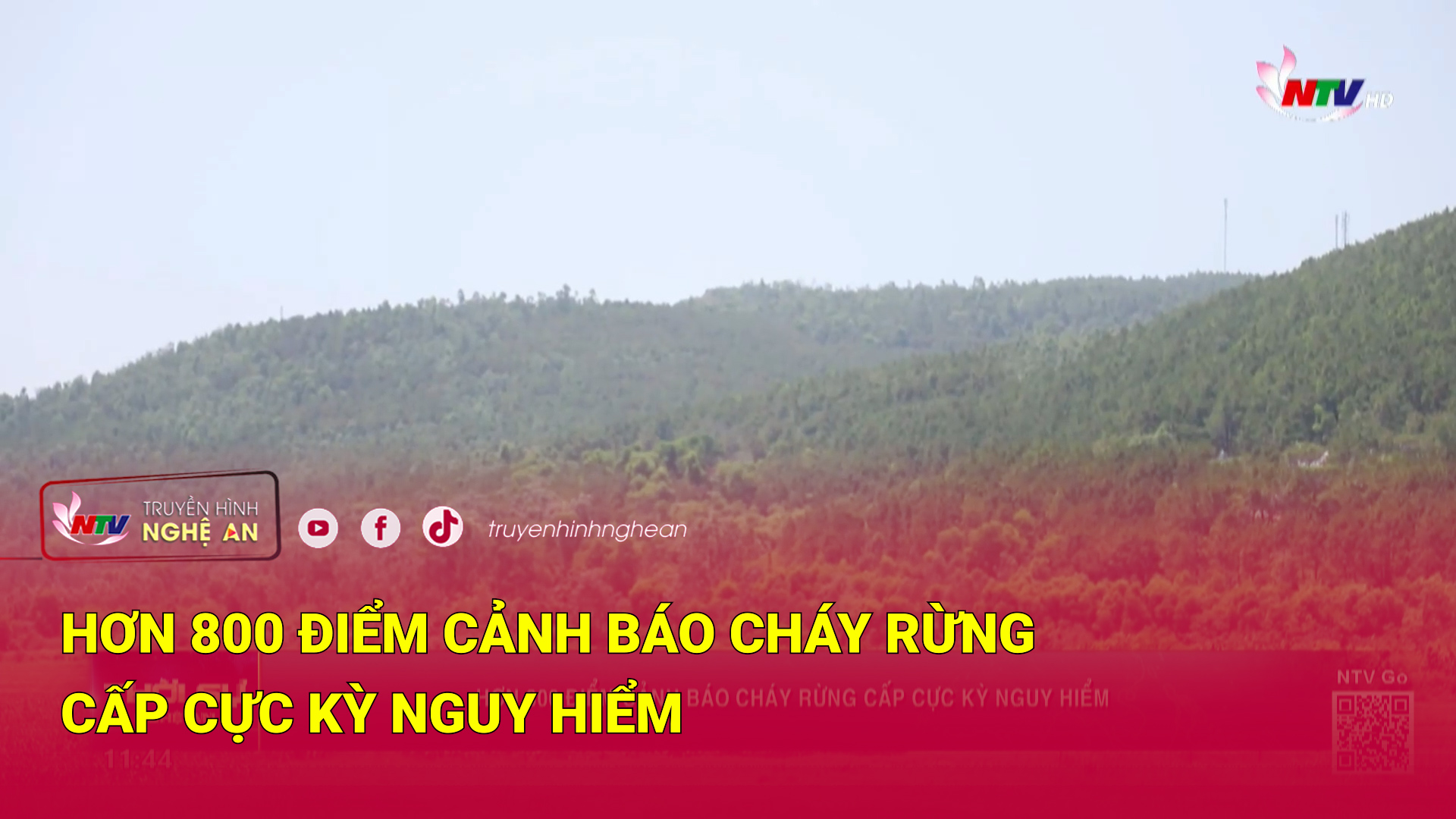Hơn 800 điểm cảnh báo cháy rừng cấp cực kỳ nguy hiểm