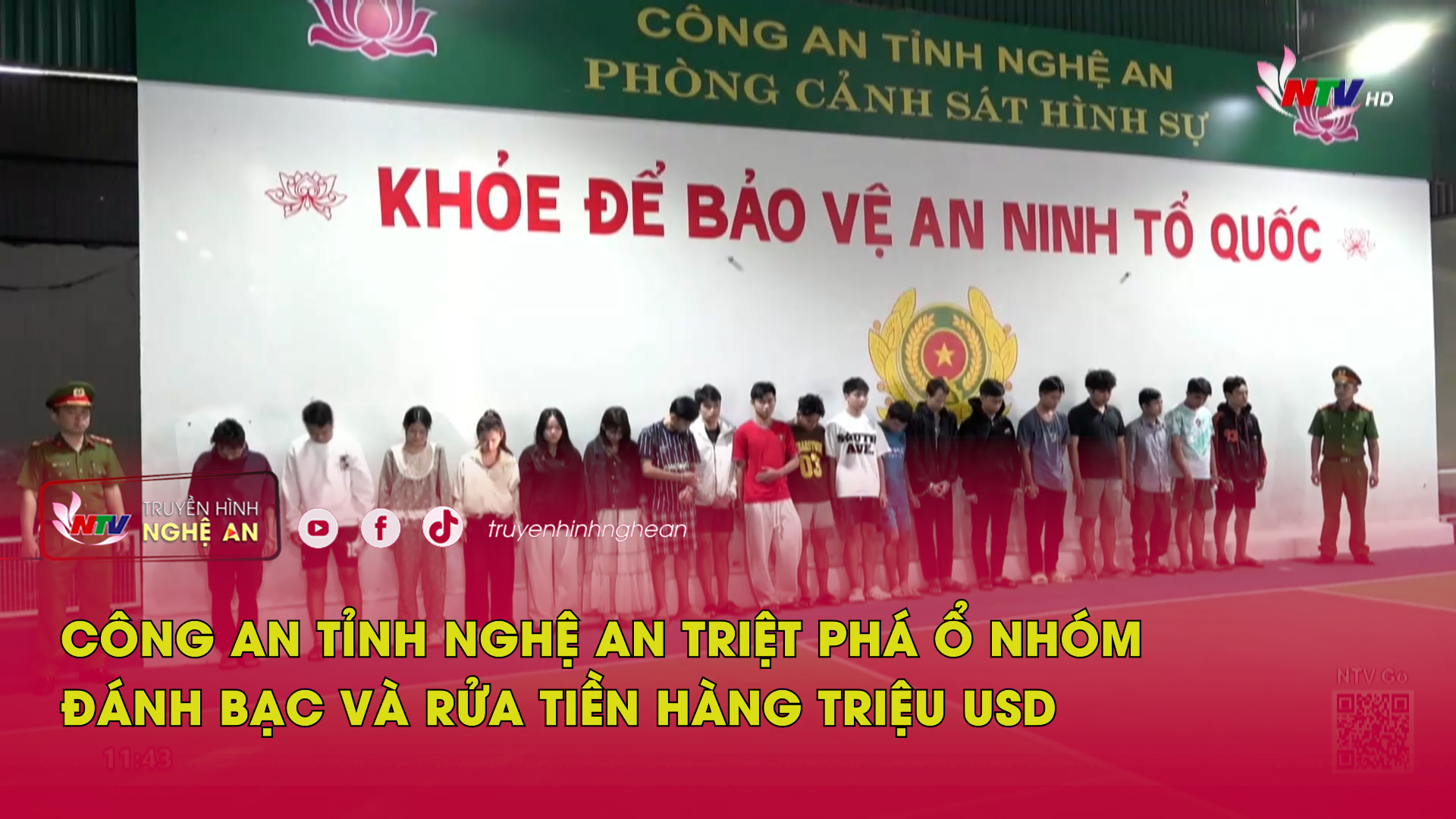 Công an tỉnh Nghệ An triệt phá ổ nhóm Đánh bạc và Rửa tiền hàng triệu USD
