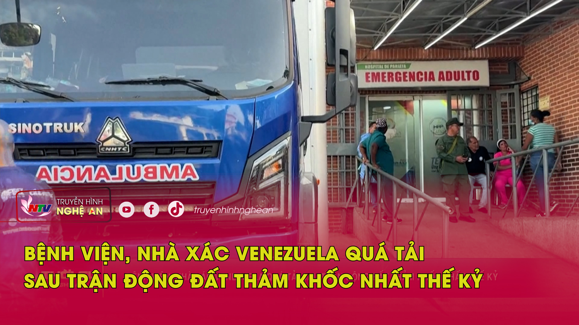 Bệnh viện, nhà xác Venezuela quá tải sau trận động đất thảm khốc nhất thế kỷ