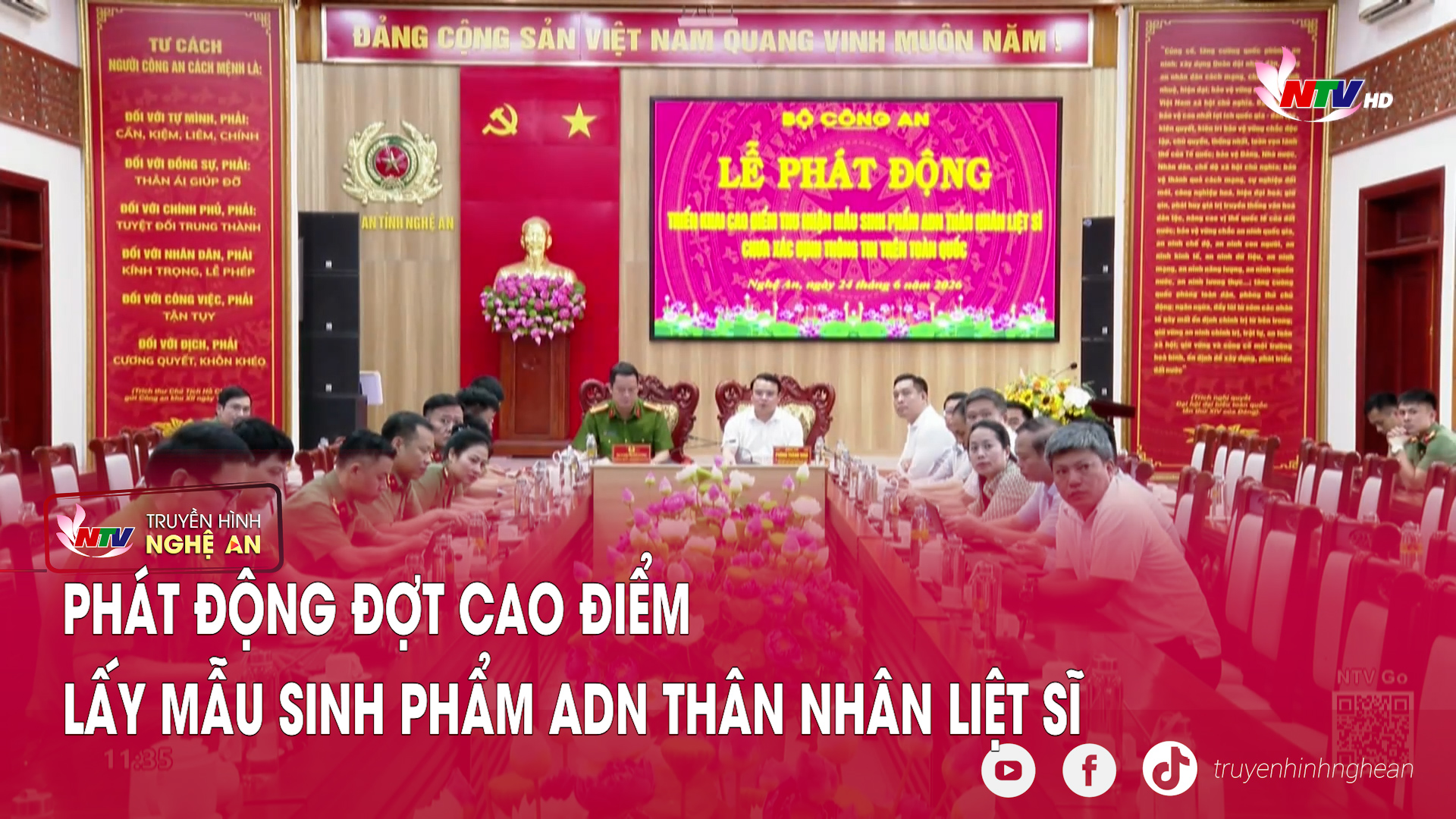 Phát động đợt cao điểm lấy mẫu sinh phẩm ADN thân nhân liệt sĩ