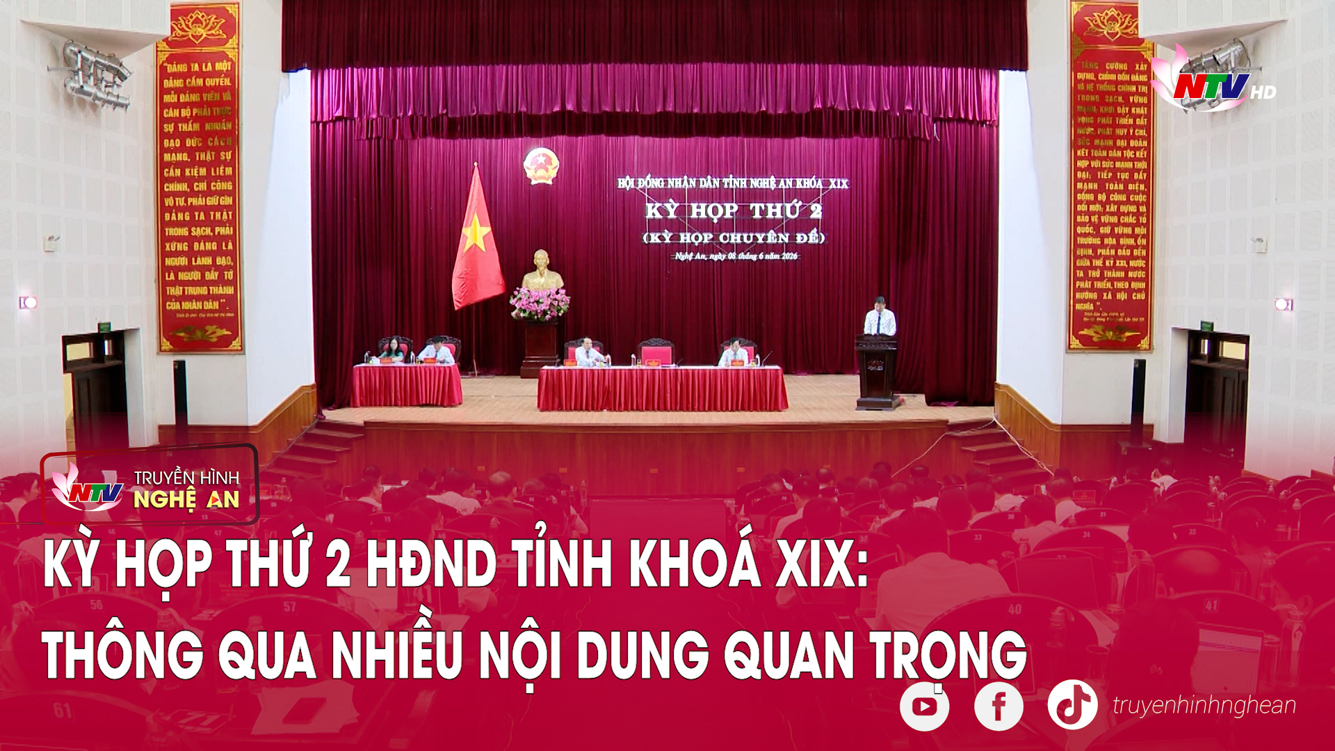 Kỳ họp thứ 2 HĐND tỉnh khoá XIX: Thông qua nhiều nội dung quan trọng