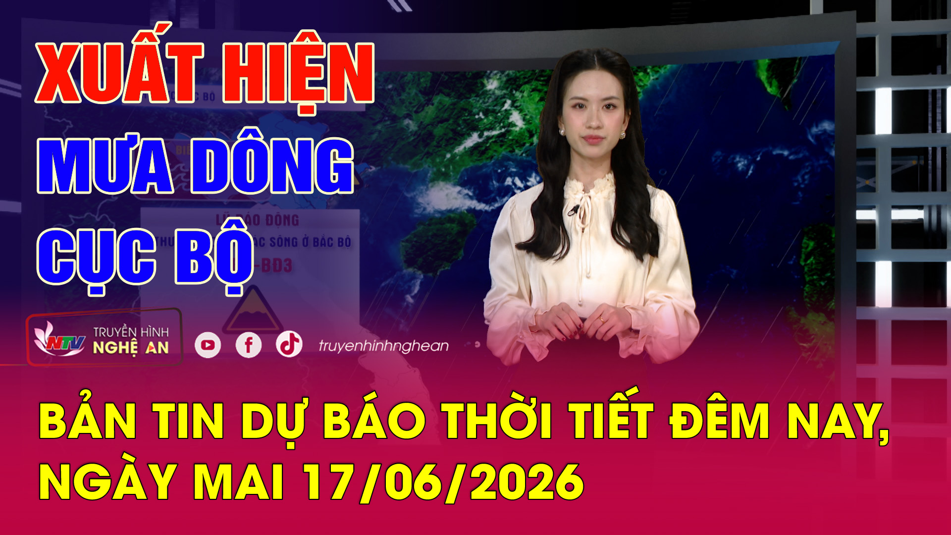 Dự báo thời tiết đêm nay, ngày mai - 17/06/2026