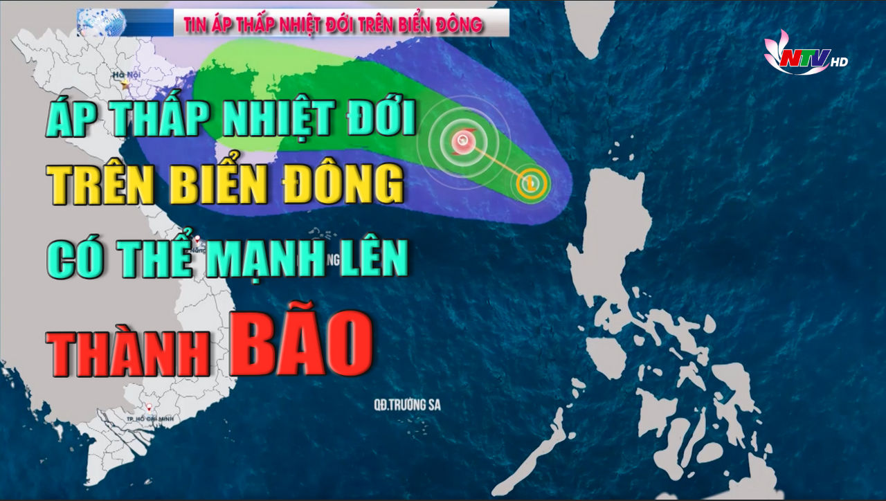 Cập nhật thông tin mới nhất về Áp thấp nhiệt đới trên biển Đông