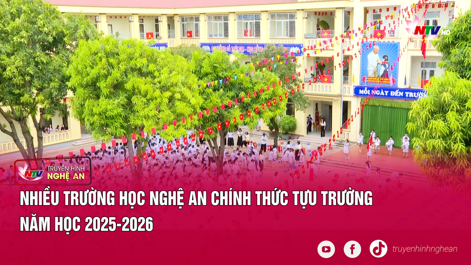 Nhiều trường học Nghệ An chính thức  tựu trường năm học 2025-2026