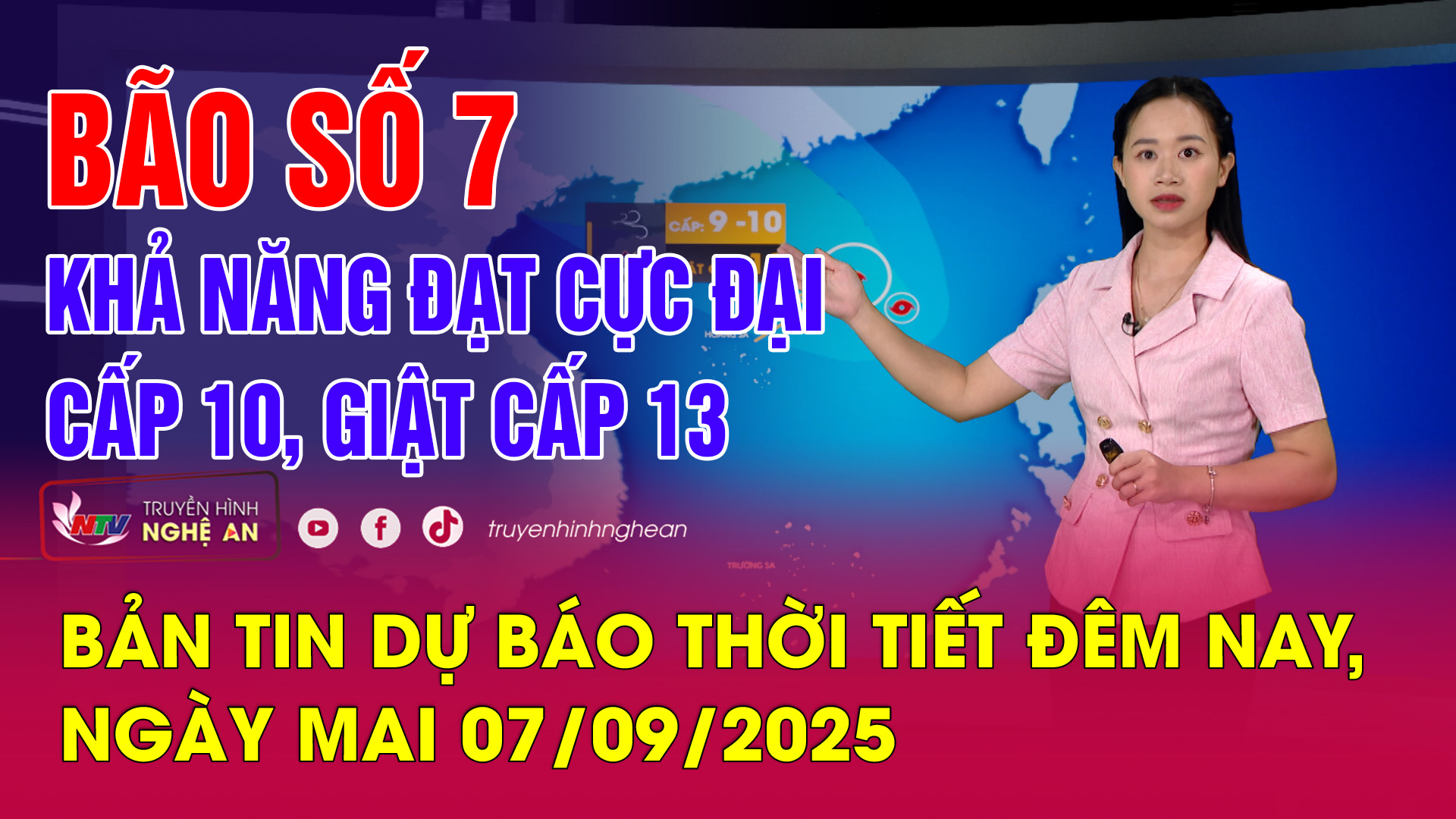 Bản tin Dự báo thời tiết đêm nay, ngày mai 07/09/2025