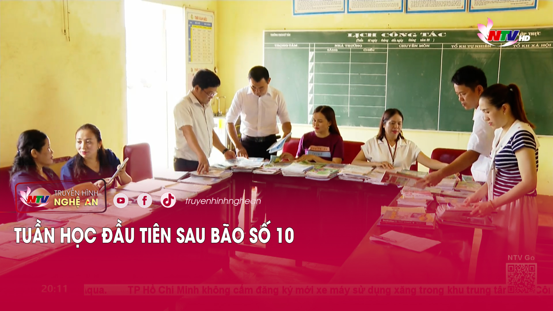 Tuần học đầu tiên sau bão số 10