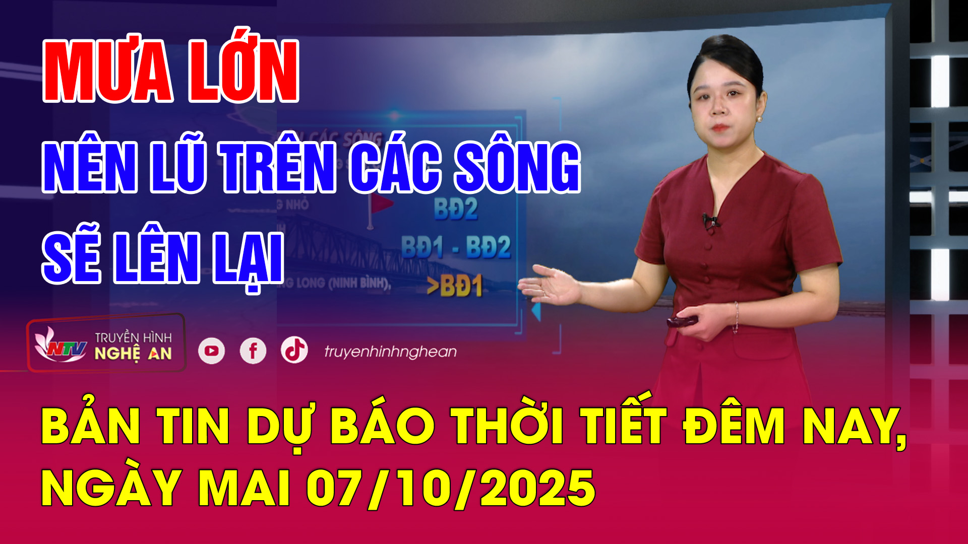 Bản tin Dự báo thời tiết đêm nay, ngày mai 07/10/2025