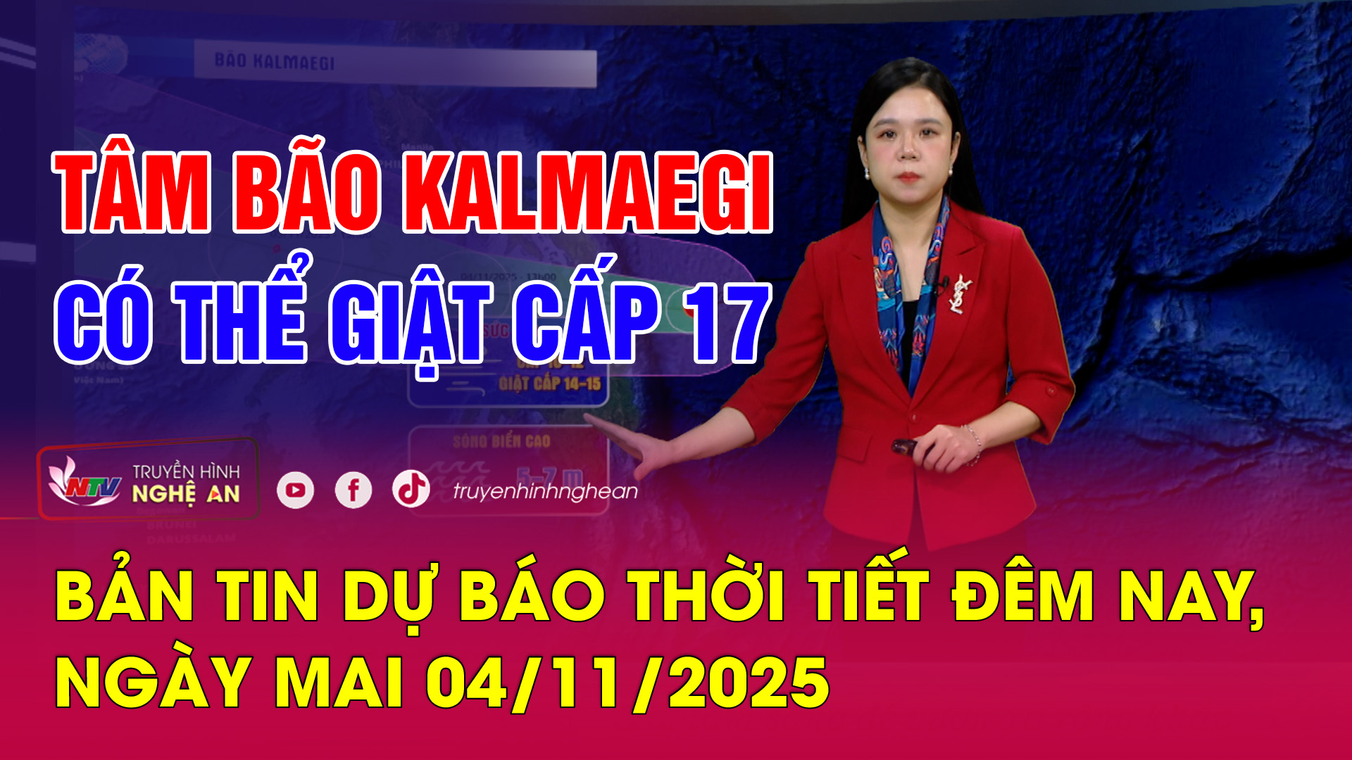 Bản tin Dự báo thời tiết đêm nay, ngày mai 04/11/2025
