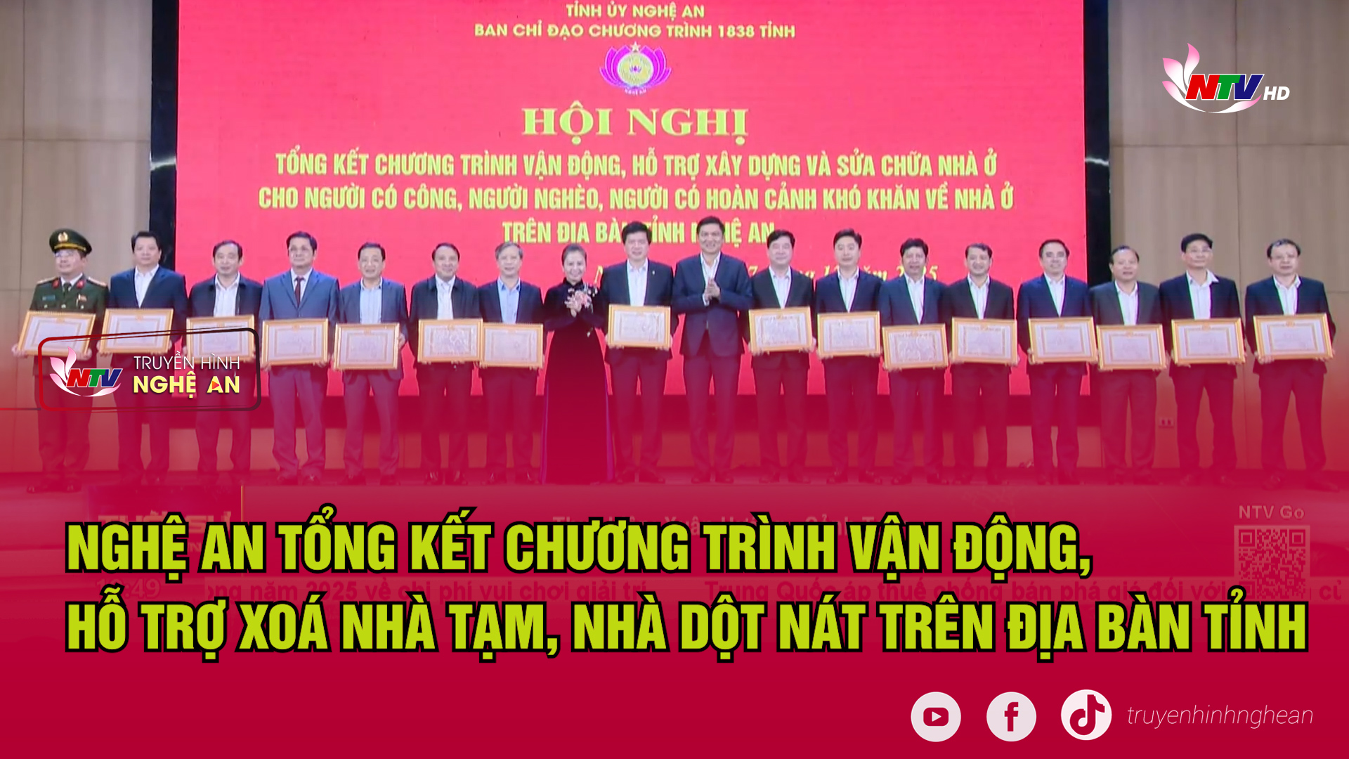 Nghệ An tổng kết chương trình vận động, hỗ trợ xoá nhà tạm, nhà dột nát trên địa bàn tỉnh