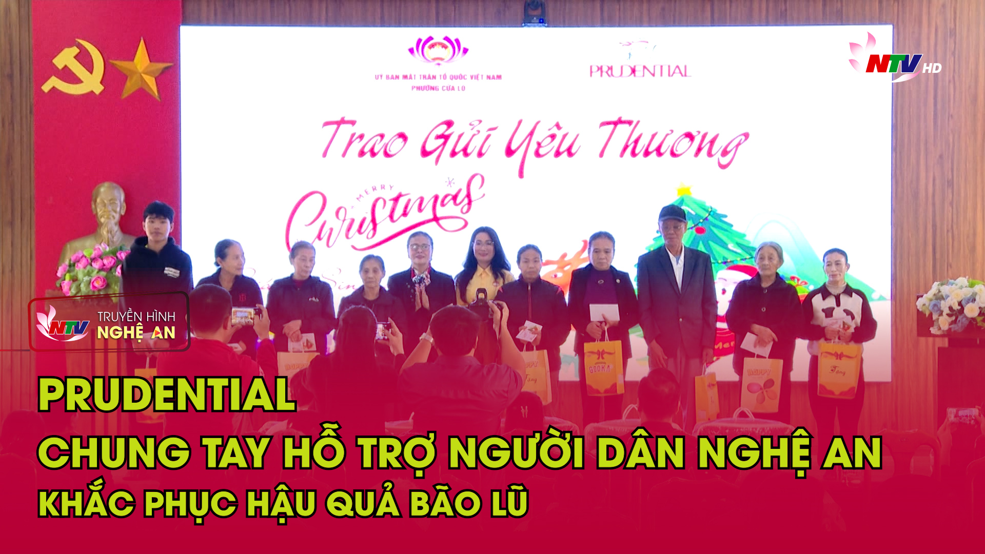Prudential chung tay hỗ trợ người dân Nghệ An khắc phục hậu quả bão lũ