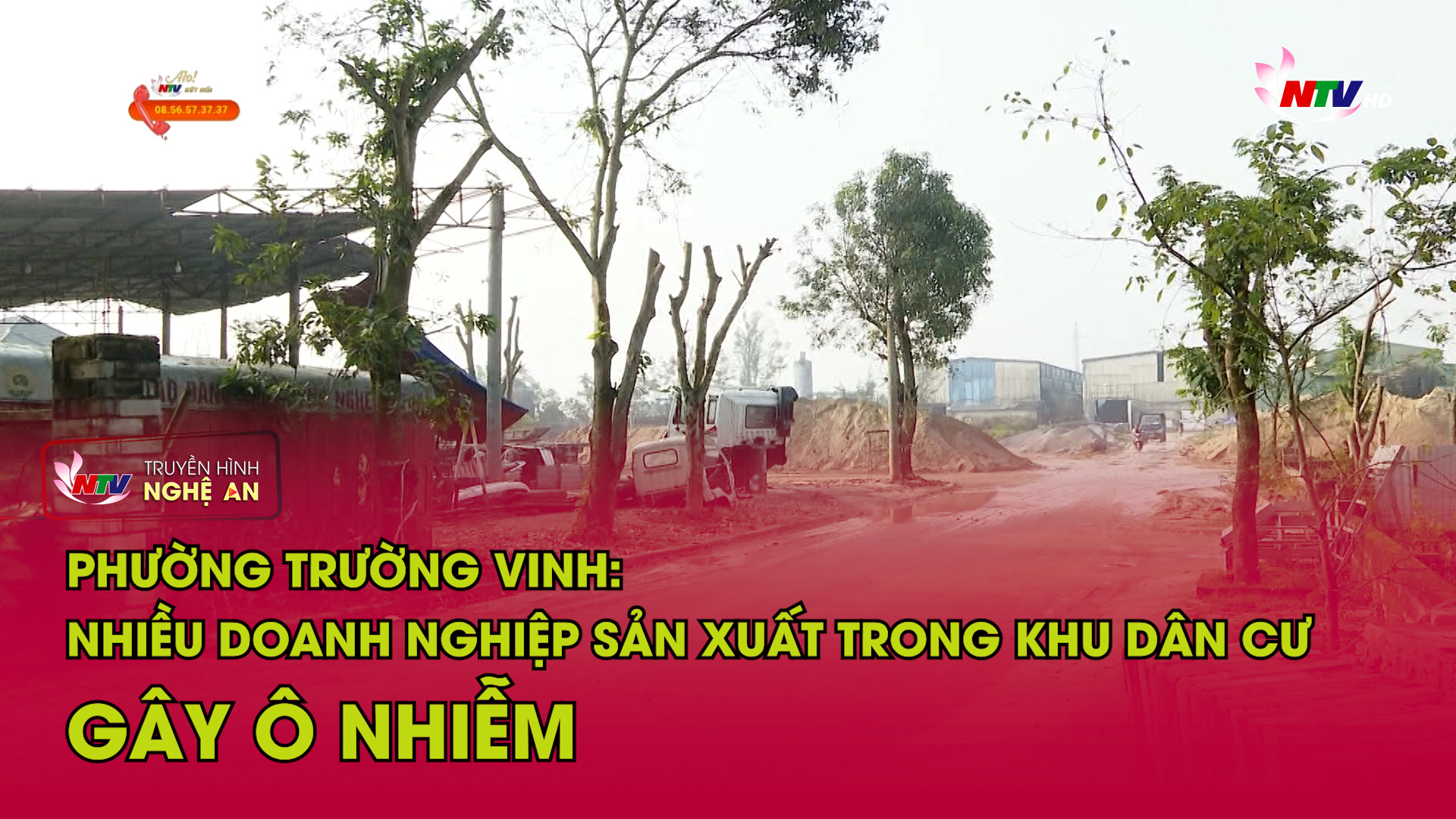 Phường Trường Vinh: Nhiều doanh nghiệp sản xuất trong khu dân cư gây ô nhiễm.