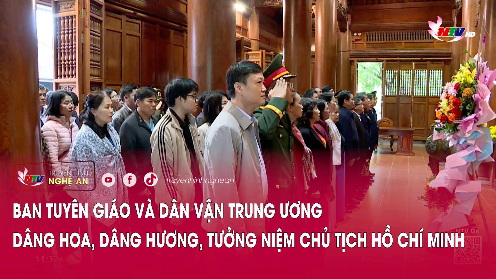 Ban Tuyên giáo và Dân vận Trung ương dâng hoa, dâng hương, tưởng niệm Chủ tịch Hồ Chí Minh