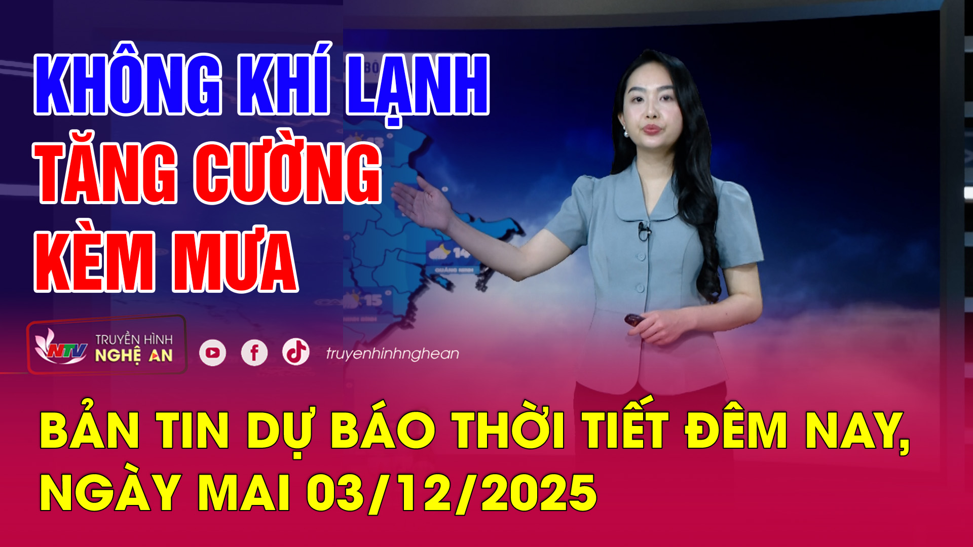 Bản tin Dự báo thời tiết đêm nay, ngày mai 03/12/2025