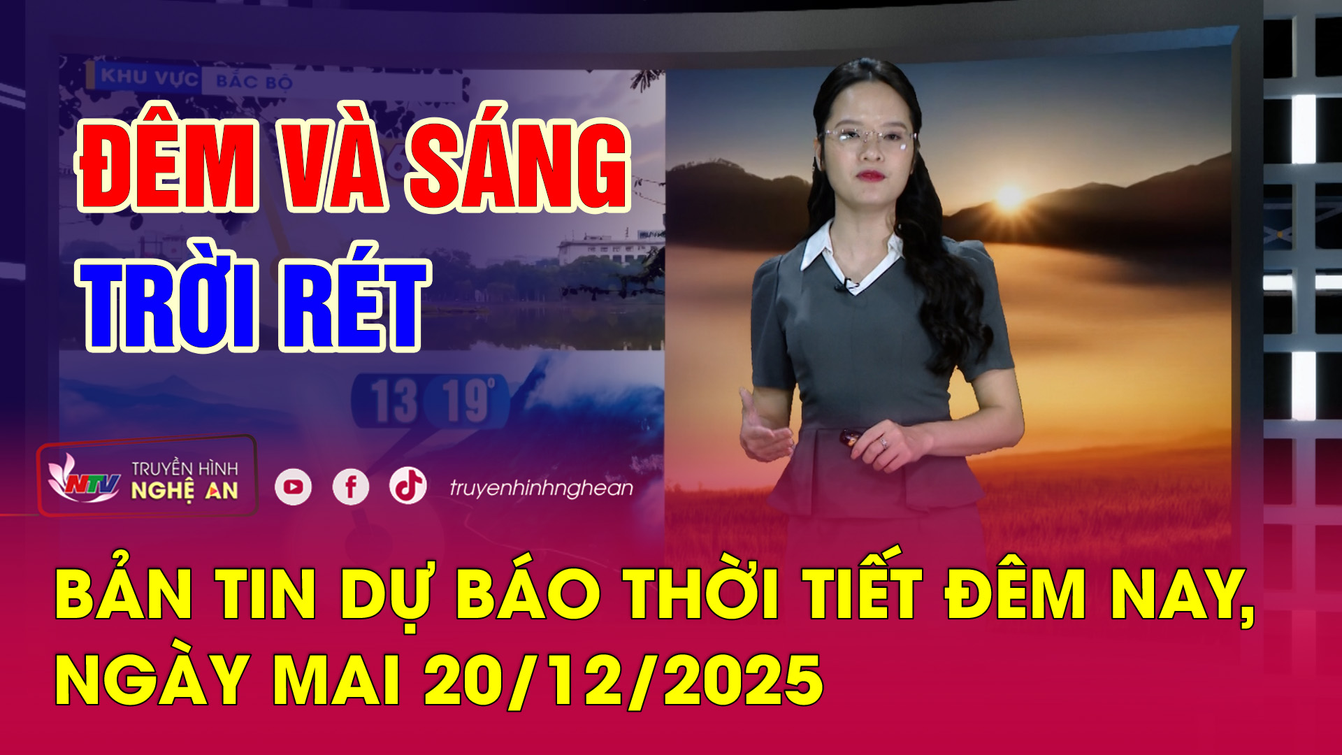 Bản tin Dự báo thời tiết đêm nay, ngày mai 20/12/2025